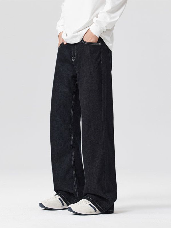 Japanese Brand American high street style men's loose straight leg jeans Size US 32 / EU 48 - 2 Thumbnail