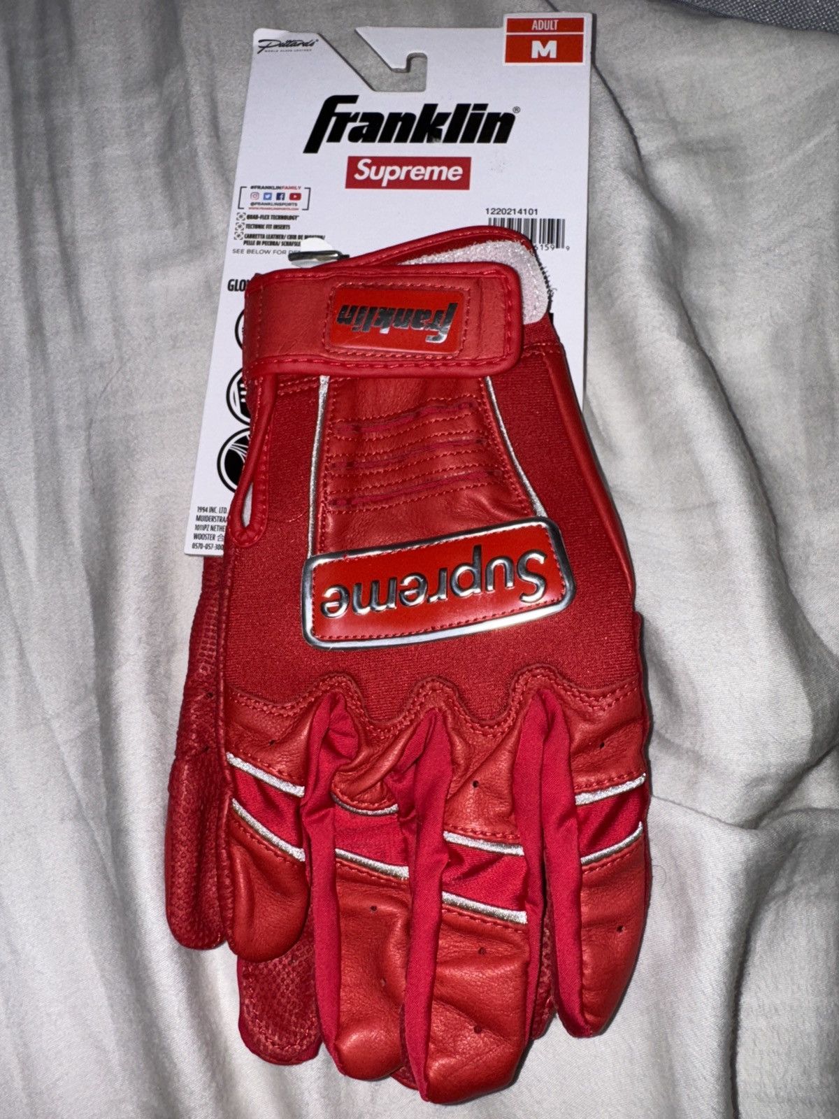 グローブ Supreme - Supreme / Franklin Batting Glove size M Supreme Franklin CFX Pro Batting Glove Red - SS22 - US