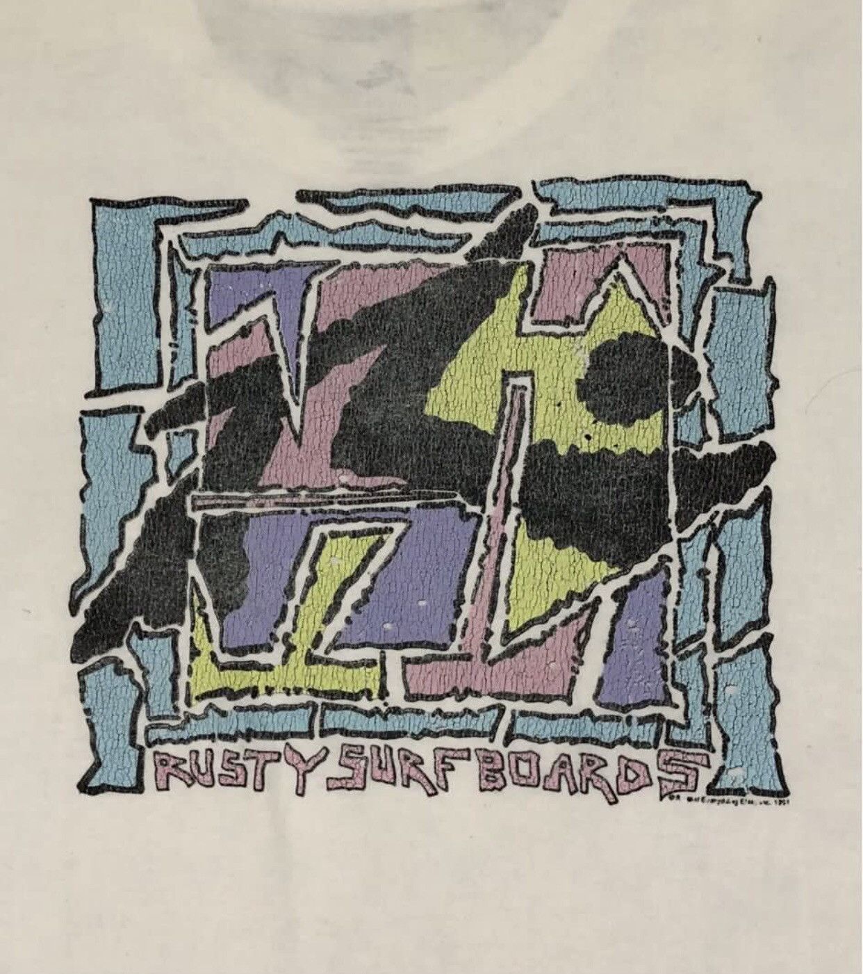Rusty × Think Skateboards Rusty Surfboard tee Size US XL / EU 56 / 4 - 6 Thumbnail