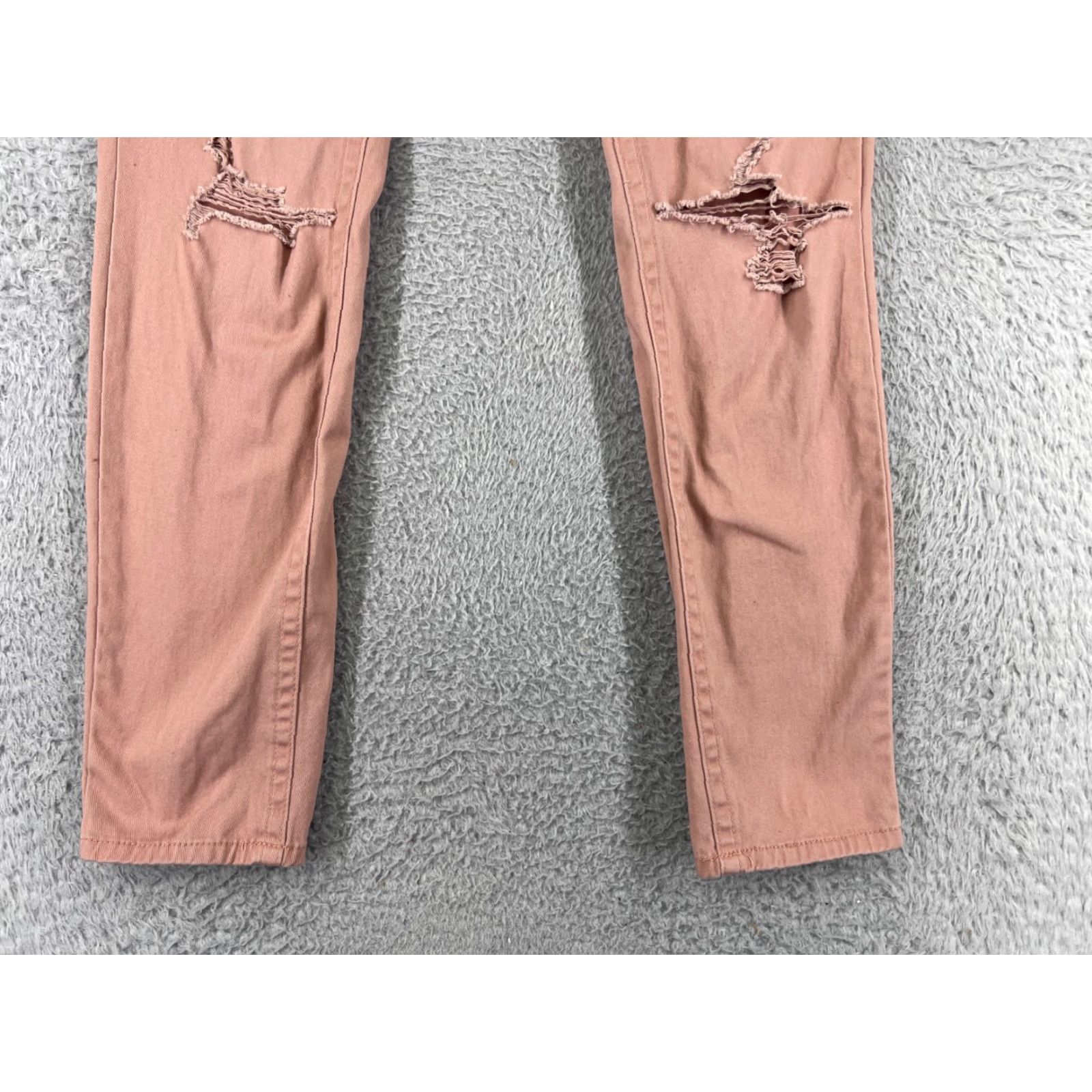 Vintage VINTAGE Indigo Rein Womens Jeans Skinny 5-Pocket Denim Distressed Pink Cotton Blend 29 Inseam 9 Size 30" / US 8 / IT 44 - 5 Thumbnail