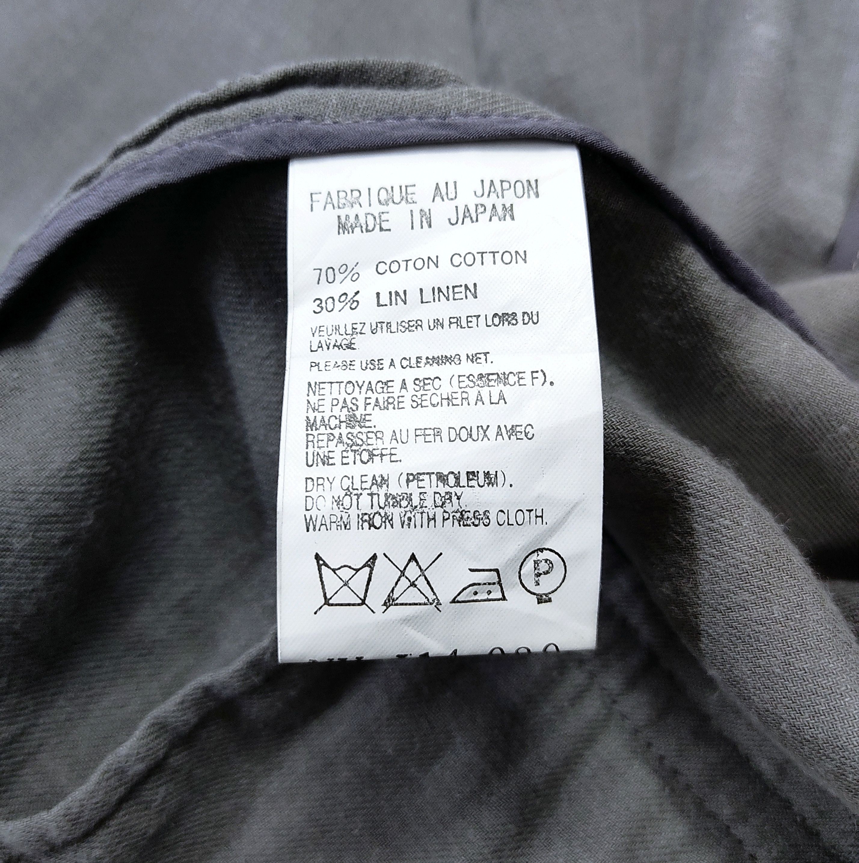 Yohji Yamamoto YOHJI YAMAMOTO + NOIR 3 Buttons Cotton Linen Blazer Size S / US 4 / IT 40 - 12 Thumbnail