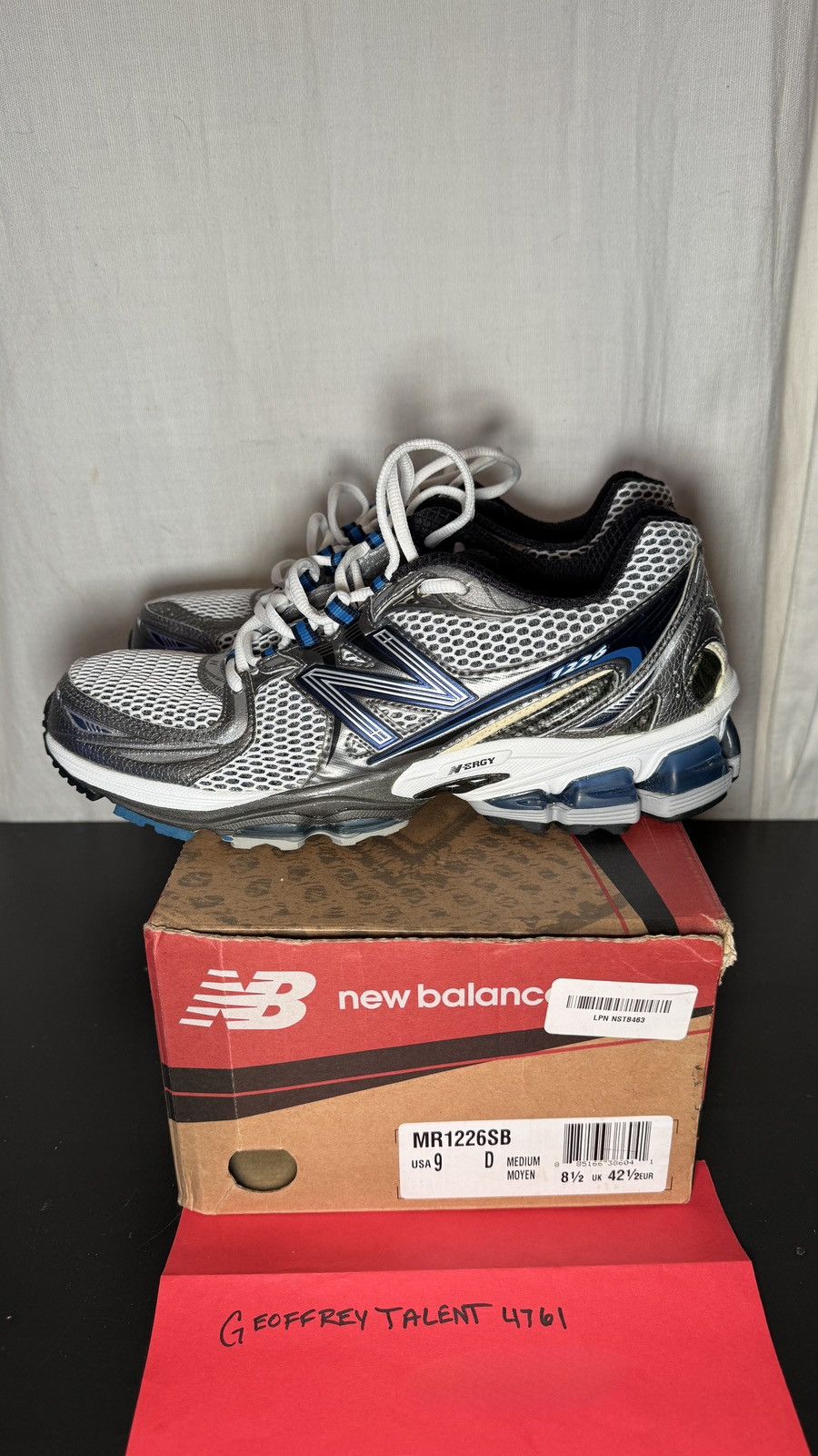 New Balance New Balance MR1226SB Sneakers – Silver/Blue (Men’s Size 9) Size US 9 / EU 42 - 4 Thumbnail