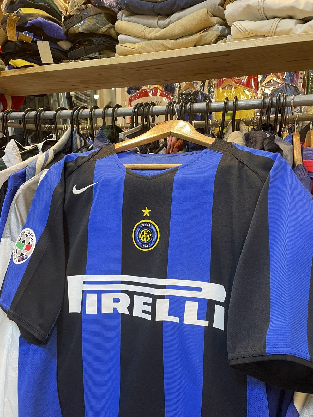 Nike Vintage 2005 Inter Milan Home Kit ADRIANO 10 Size US M / EU 48-50 / 2 - 3 Thumbnail