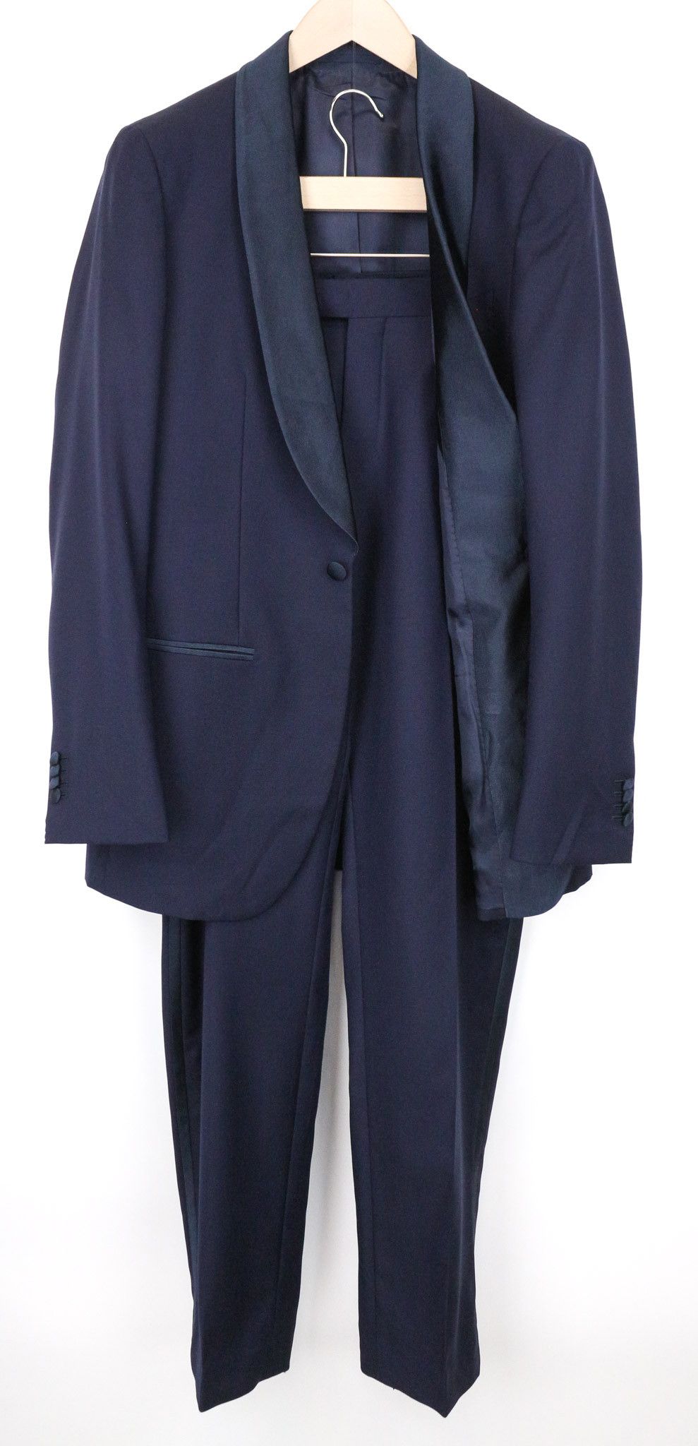 Suitsupply HAVANA TUX UK38L Blue Wool S110s Suit 74760 Size 38L - 1 Thumbnail