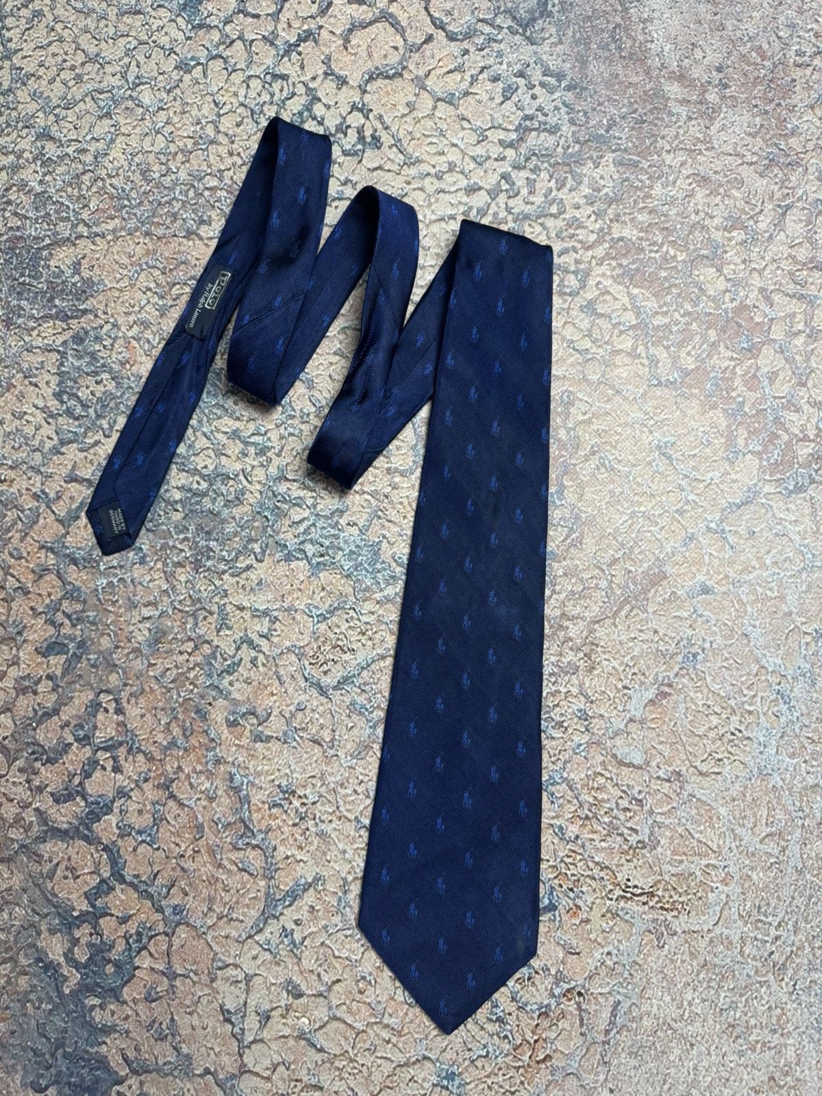 Vintage Ralph Lauren monogram tie Size ONE SIZE - 1 Thumbnail