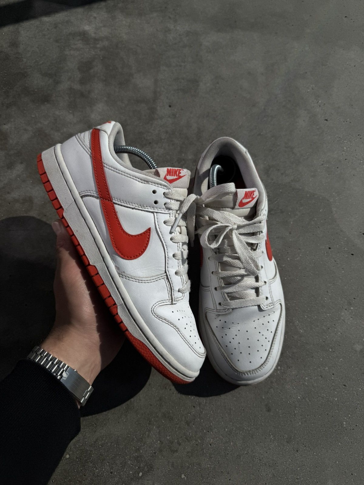 Nike Nike Dunk Low Retro white picante red Size US 7 / EU 40 - 1 Thumbnail