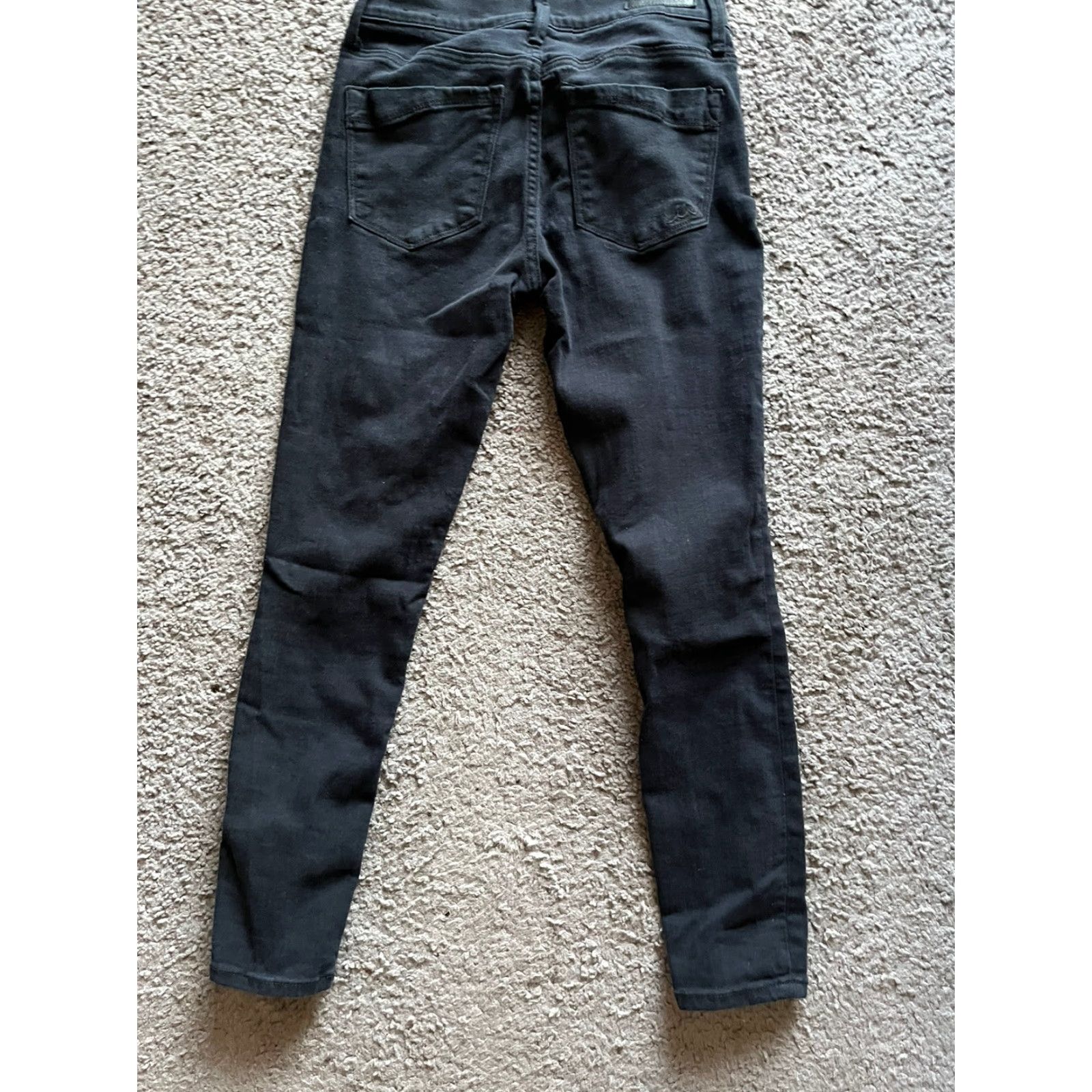 Express Express Jeans Legging Black Womens 4 Regular 30in Denim Cotton Blend Zip Button Pockets Stretch Modern 90s? Size 27" / US 4 / IT 40 - 4 Thumbnail