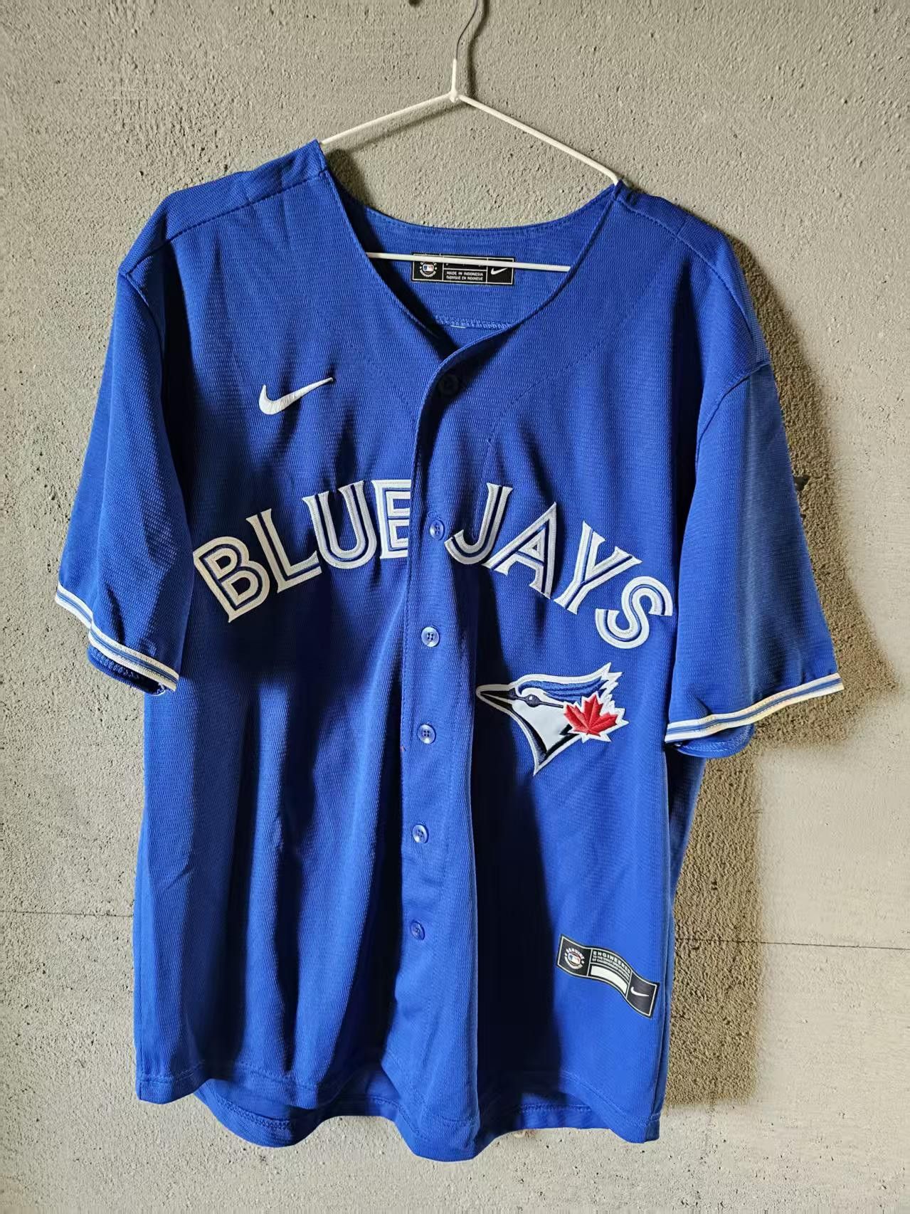 MLB Toronto Blue Jays #27 Vladimir Guerrero Jr Jersey Blue Size US XL / EU 56 / 4 - 3 Thumbnail