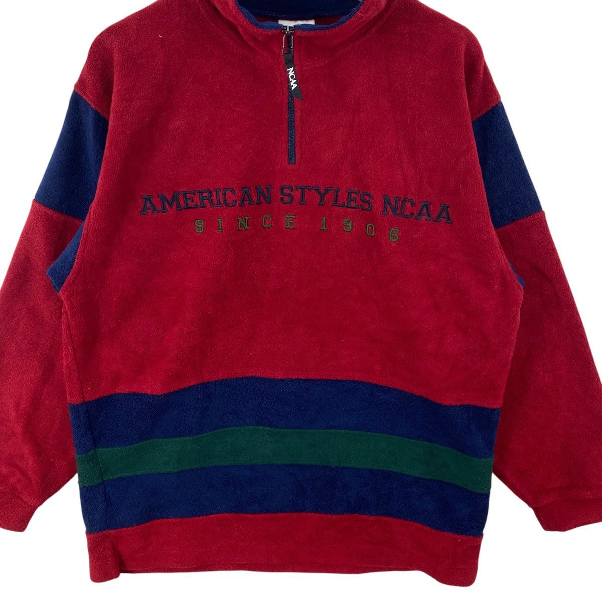 NCAA Vintage NCAA AMERICAN Styles Half Zip Fleece Pullover Size US M / EU 48-50 / 2 - 5 Thumbnail