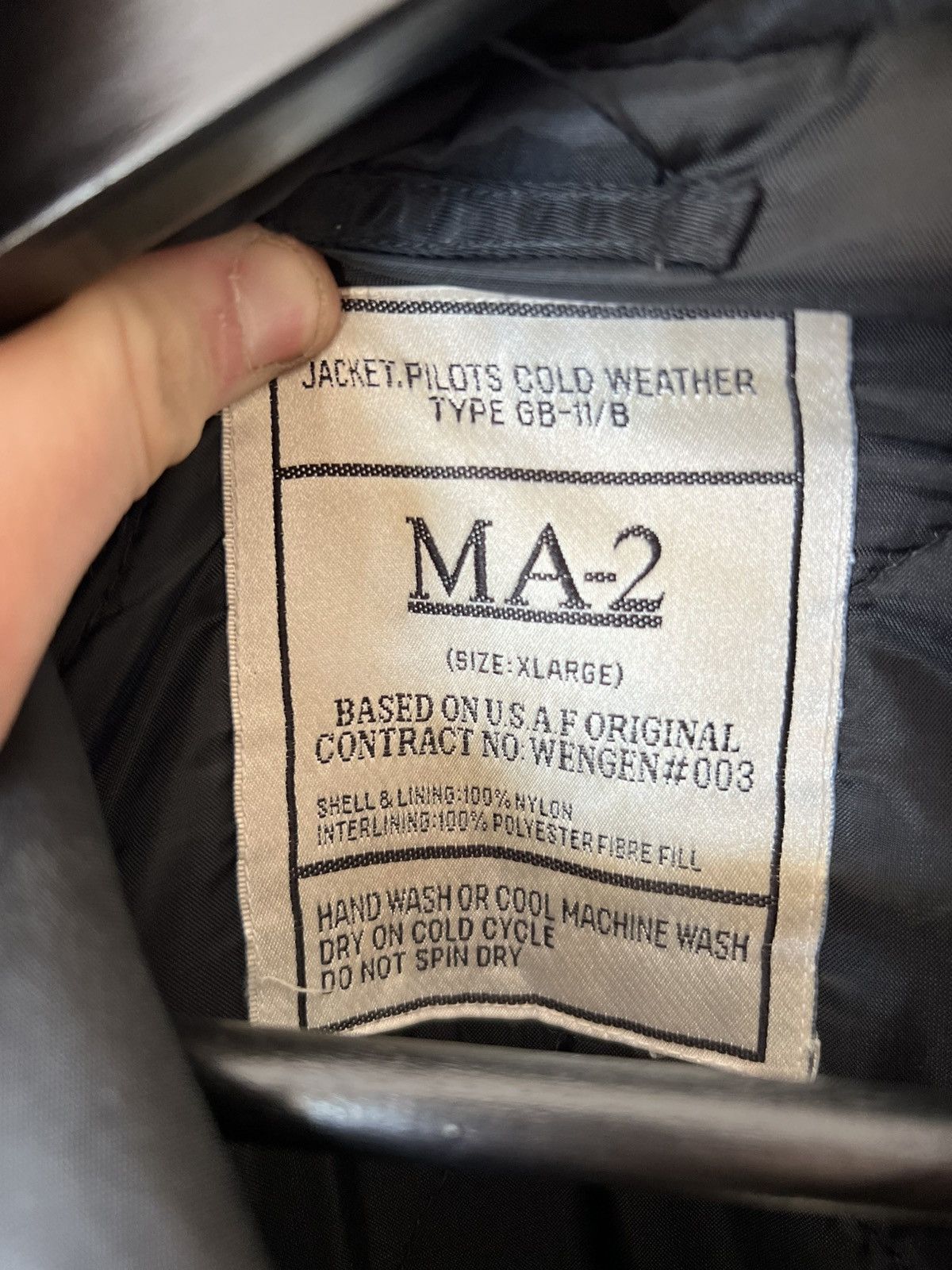 Vintage Vintage MA-2 Retro Flyght Aviator 90s opium style bomber Size US XL / EU 56 / 4 - 4 Thumbnail