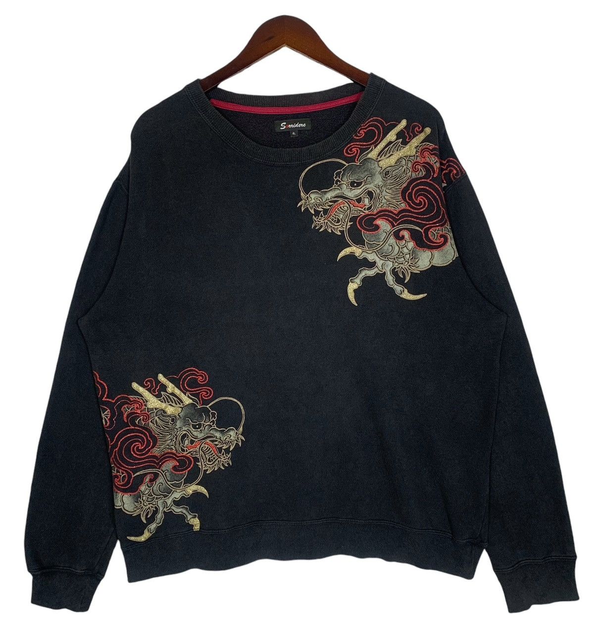 Japanese Brand Sorredere Japanese Brand Ryu Dragons Streetwear Sweatshirt Size US L / EU 52-54 / 3 - 1 Thumbnail