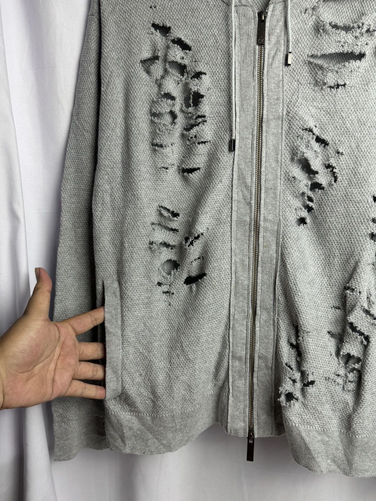 4GSELLER × Japanese Brand × PPFM Distressed Hoodie Calvin Klein Ifsixwasnine lgb Size US L / EU 52-54 / 3 - 4 Thumbnail