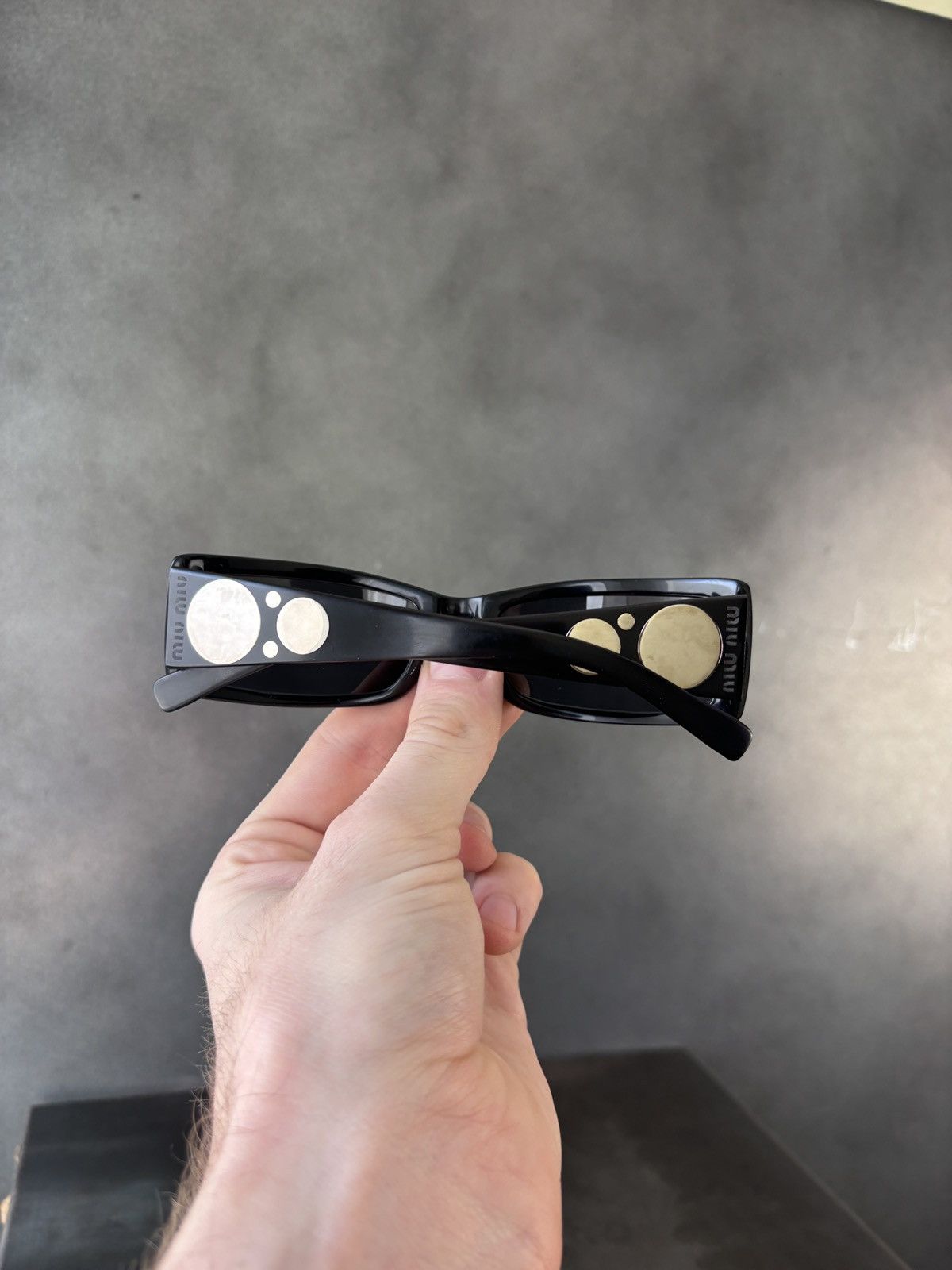 Miu Miu Miu Miu Sunglasses 2000s Y2K Silver Circles SMU21E Vintage Size ONE SIZE - 2 Thumbnail