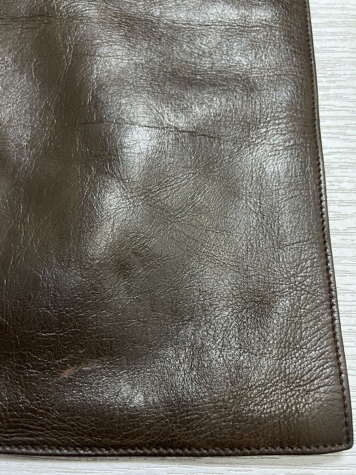 Gucci Gucci - Tom Ford - Brown Leather Shoulder Bag Size ONE SIZE - 12 Thumbnail