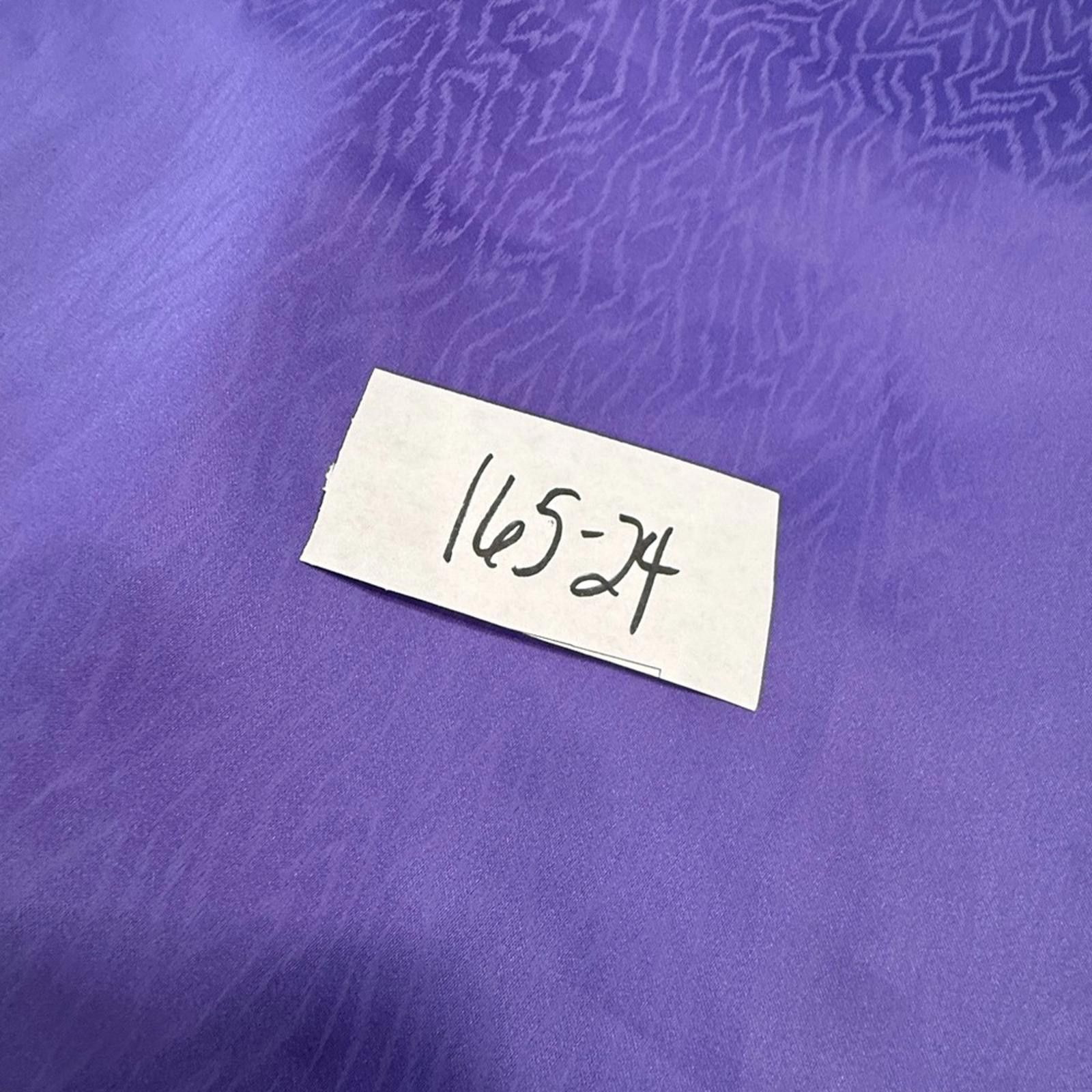 Other Purple dressy top subtle swirled pattern coquette bow SZ 1X Size XL / US 12-14 / IT 48-50 - 10 Thumbnail