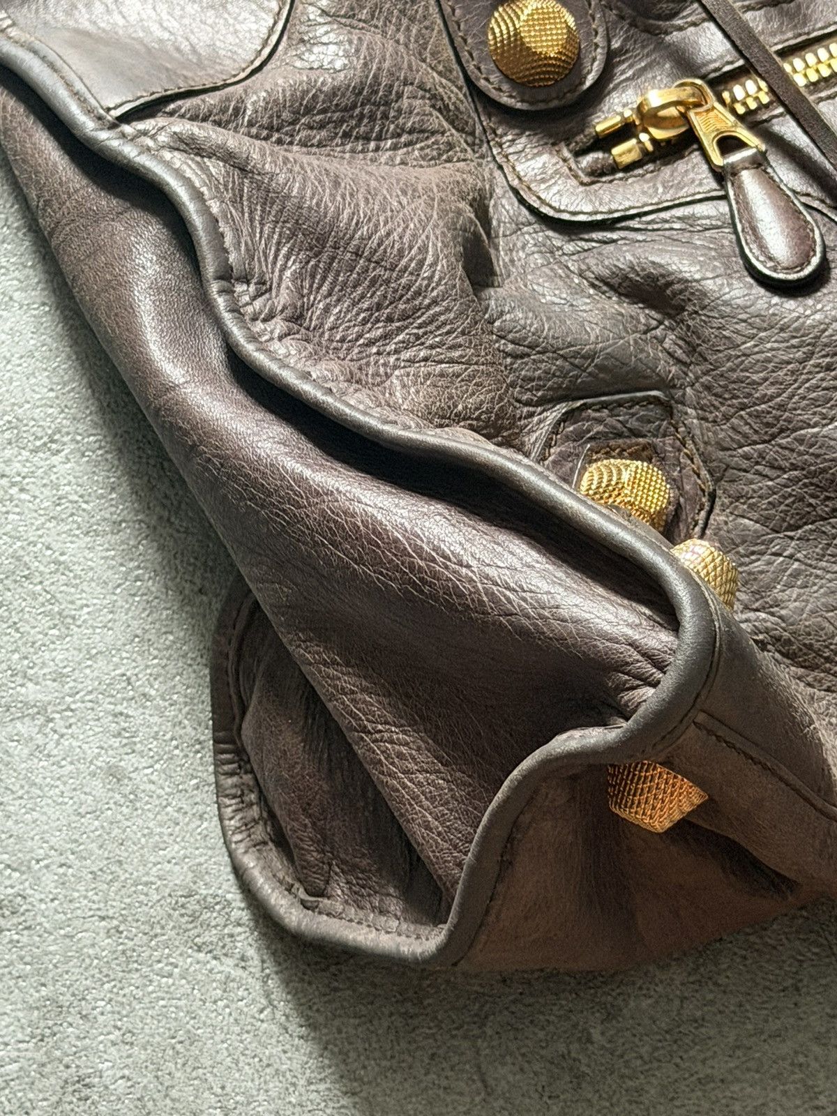 Balenciaga 2000’s Balenciaga Mocha brown Giant 21 Gold Work Bag Size ONE SIZE - 6 Thumbnail