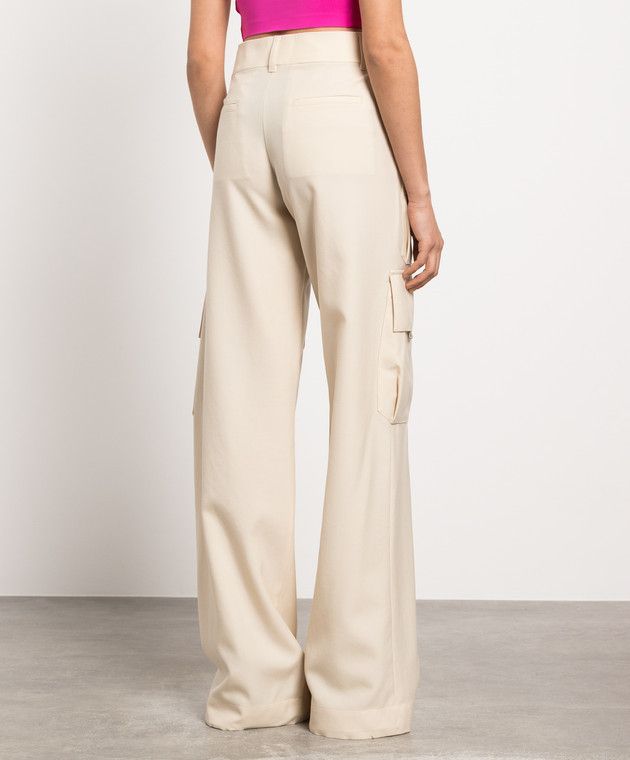 Off-White o1y1225 Cargo Pant in Beige Size 26" / US 2 / IT 38 - 3 Thumbnail