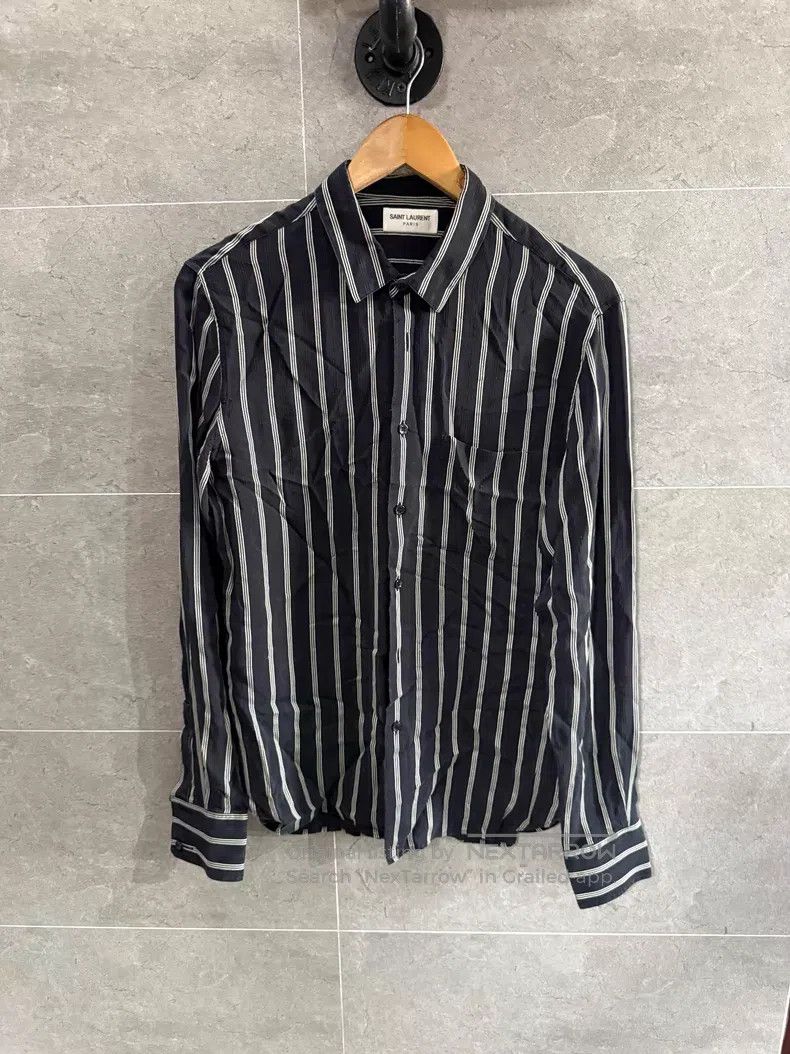 Saint Laurent Paris Saint Laurent Paris Striped Shirt Size XS / US 0-2 / IT 36-38 - 1 Thumbnail