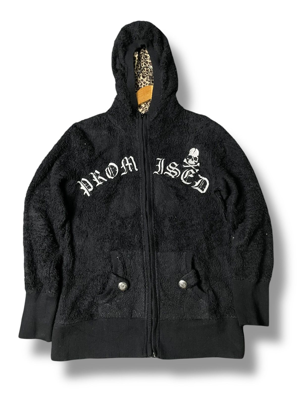Japanese Brand × Seditionaries × Vintage STRANGE HEAVEN Punk Skull Embroidered Fleece Jacket (101) Size US L / EU 52-54 / 3 - 2 Thumbnail