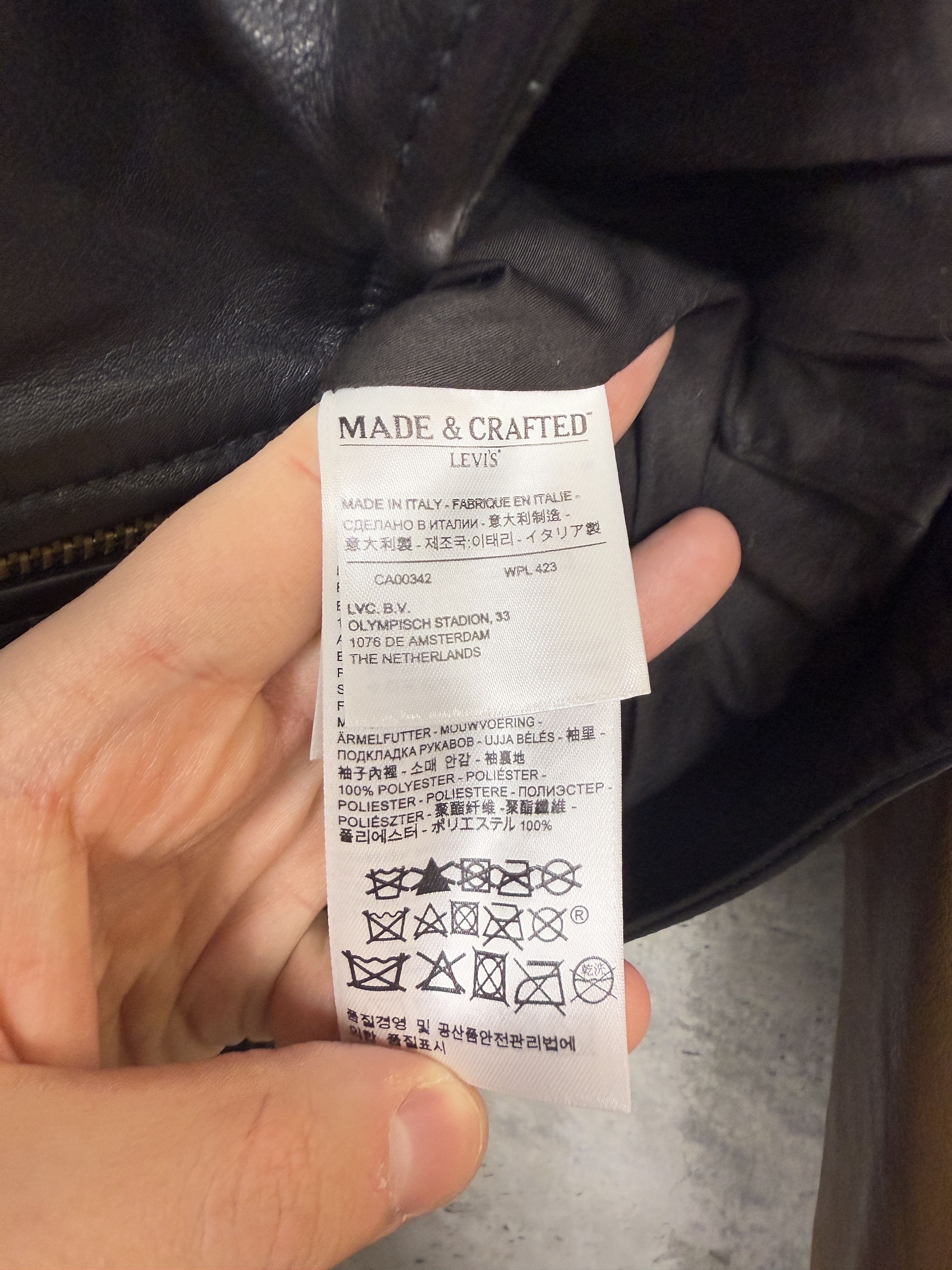 Levi's Made & Crafted Levi's Made & Crafted Off Road Leather Moto Jacket Size M / US 6-8 / IT 42-44 - 7 Thumbnail