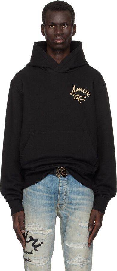 Amiri o1orln1125 Amiri Hollywood' Hoodie in Black Size US S / EU 44-46 / 1 - 2 Thumbnail