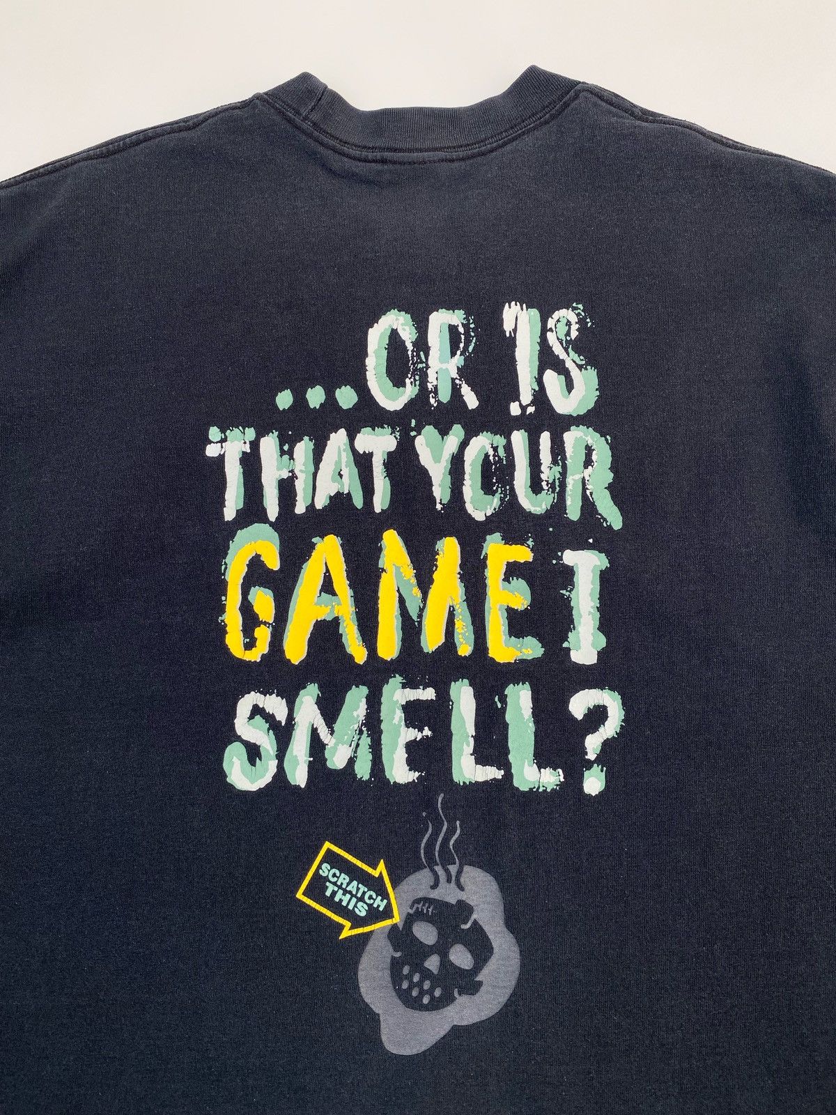 Vintage 1990’s Vintage Nike Parody What Stinks? Quote Graphic Tee Size US XL / EU 56 / 4 - 8 Thumbnail