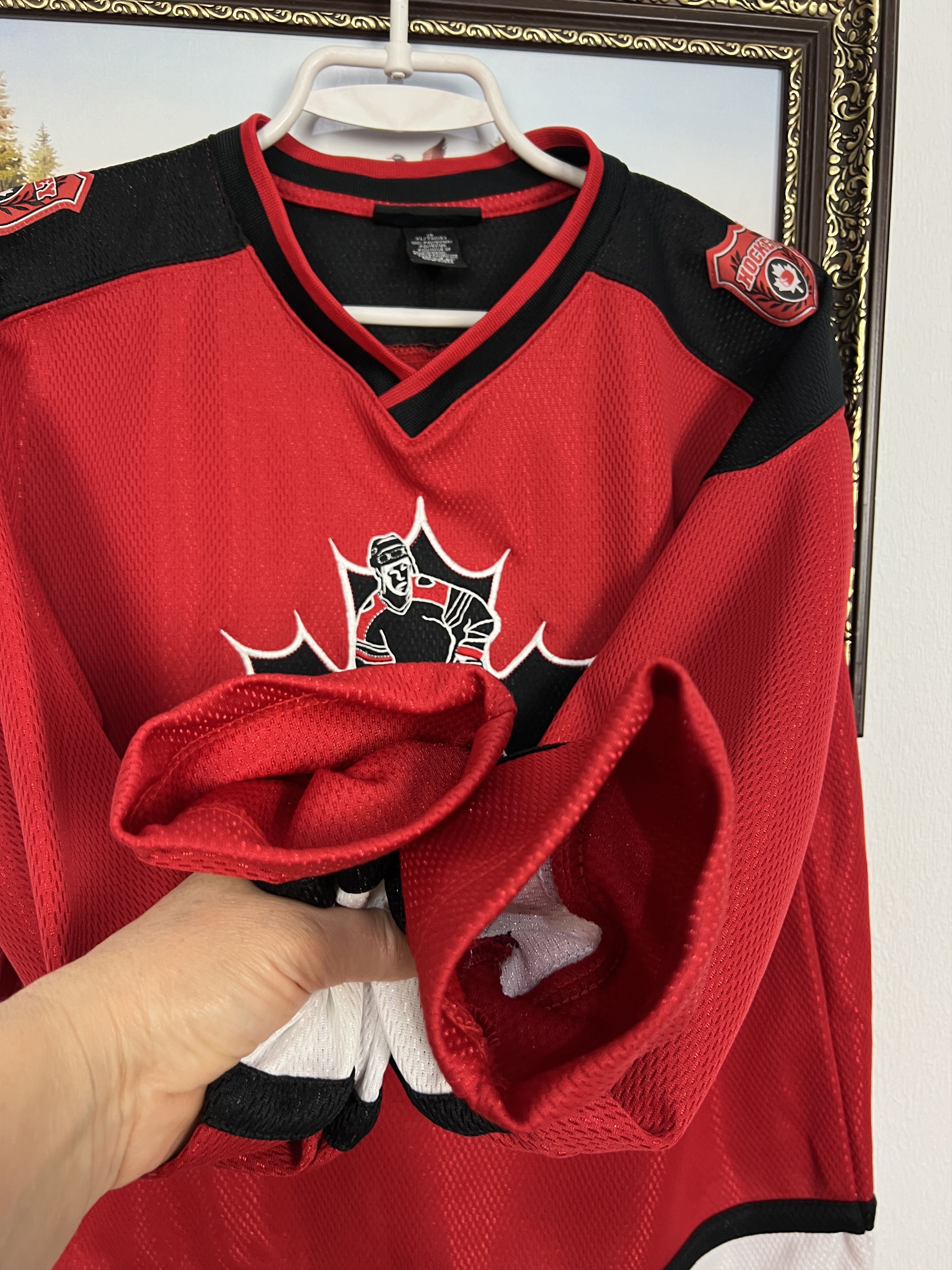 Vintage Canada Ice Hockey National Team Jersey Trikot Size Boys 20 Size US XXS / EU 40 - 6 Thumbnail