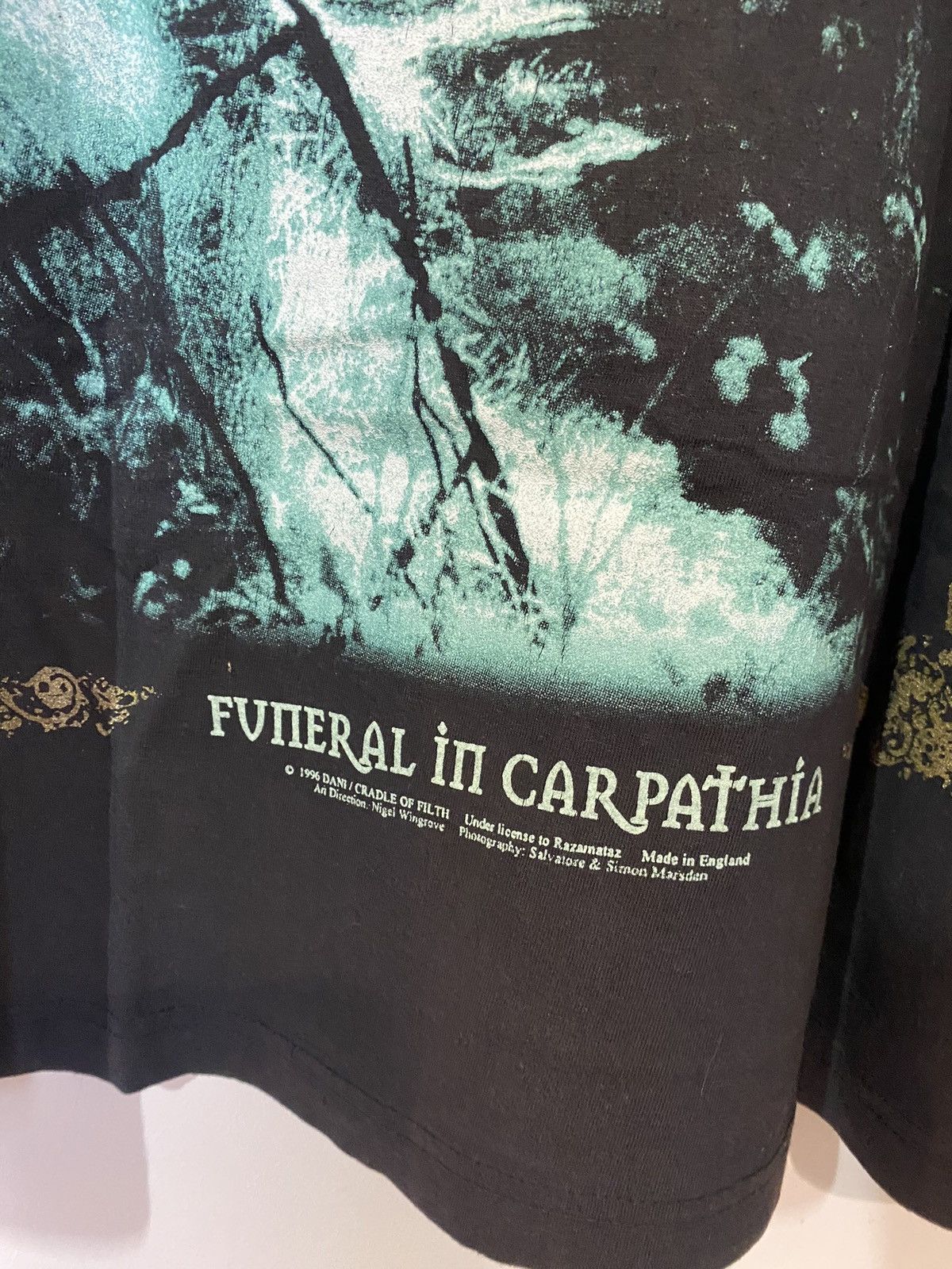 Band Tees Cradle of Filth vintage funeral 90s Dusk Longsleeves shirt Size US XL / EU 56 / 4 - 8 Thumbnail