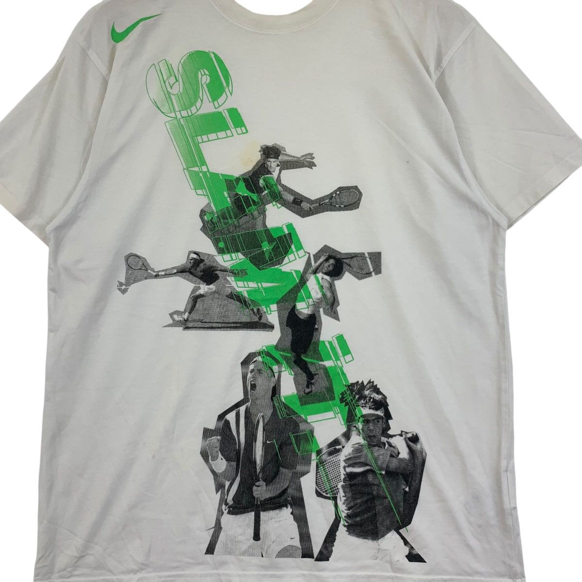 Nike Vintage NIKE CHALLENGE COURT Slam Tennis Tee Shirt Size US L / EU 52-54 / 3 - 3 Thumbnail