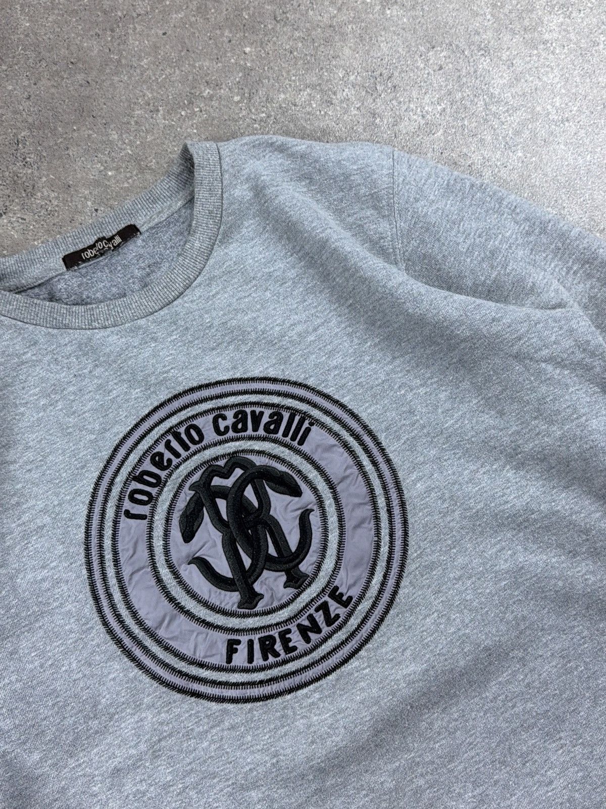 Roberto Cavalli Roberto Cavalli Big Logo crewneck Size US L / EU 52-54 / 3 - 2 Thumbnail
