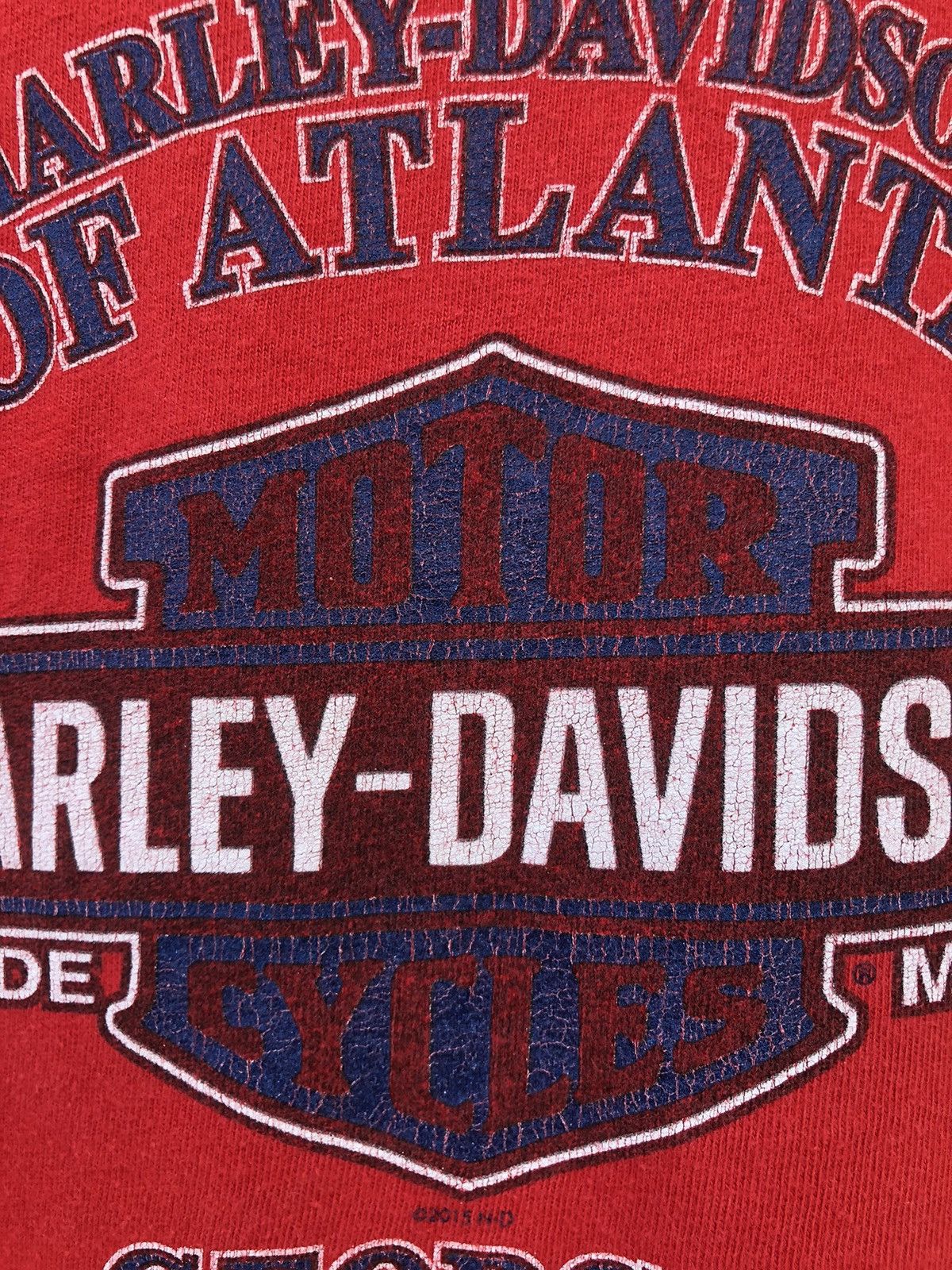 Harley Davidson Vintage Y2K Harley Davidson Of Atlanta Georgia Backhit Tee Size US XL / EU 56 / 4 - 15 Thumbnail