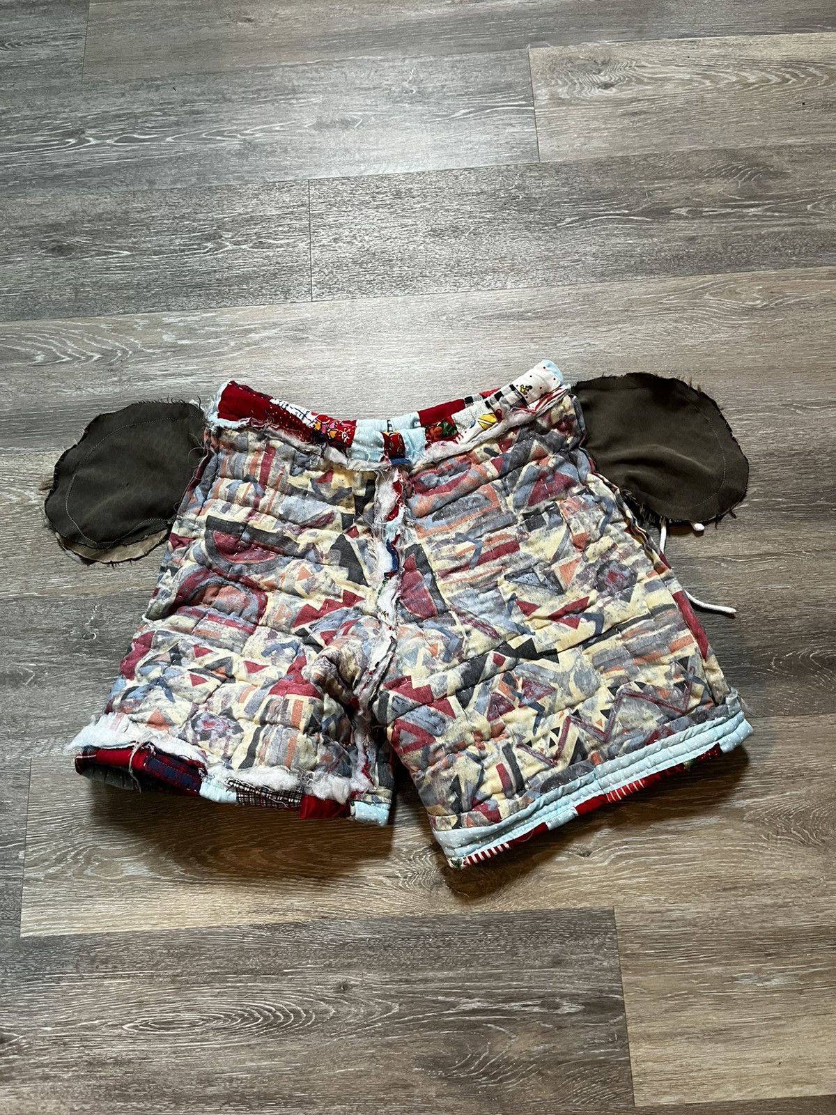 Other Handmade Cut n Sewn Quilt Shorts Size 36" / US 14 / IT 50 - 7 Thumbnail