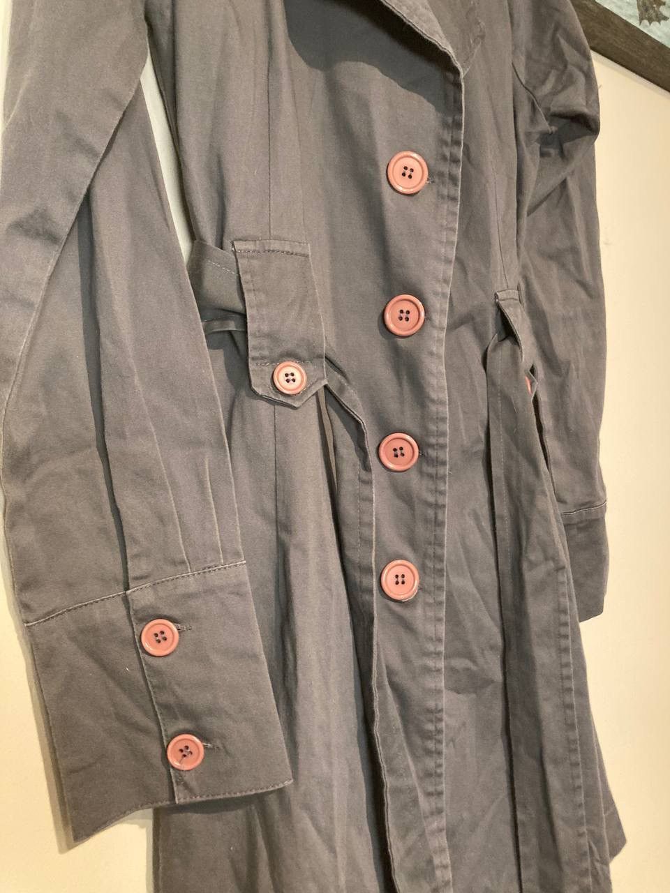 Vintage Grey Trench Coat Size S / US 4 / IT 40 - 5 Thumbnail
