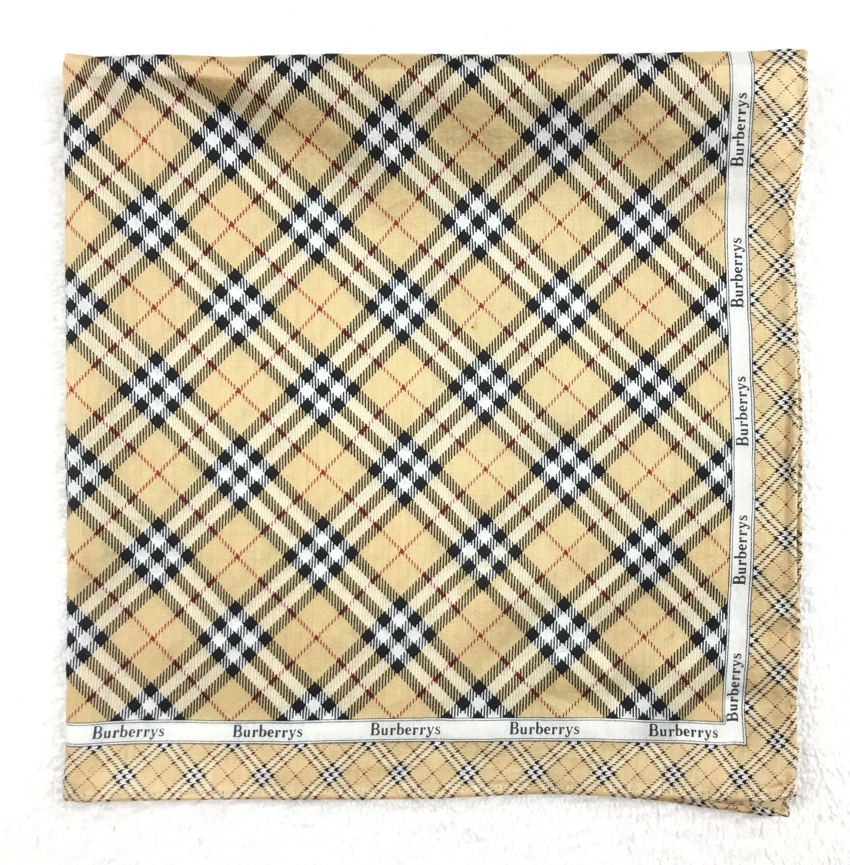 Burberry × Vintage Vintage Burberry Nova Check Bandana Neckerchief Handkerchief Size ONE SIZE - 2 Thumbnail