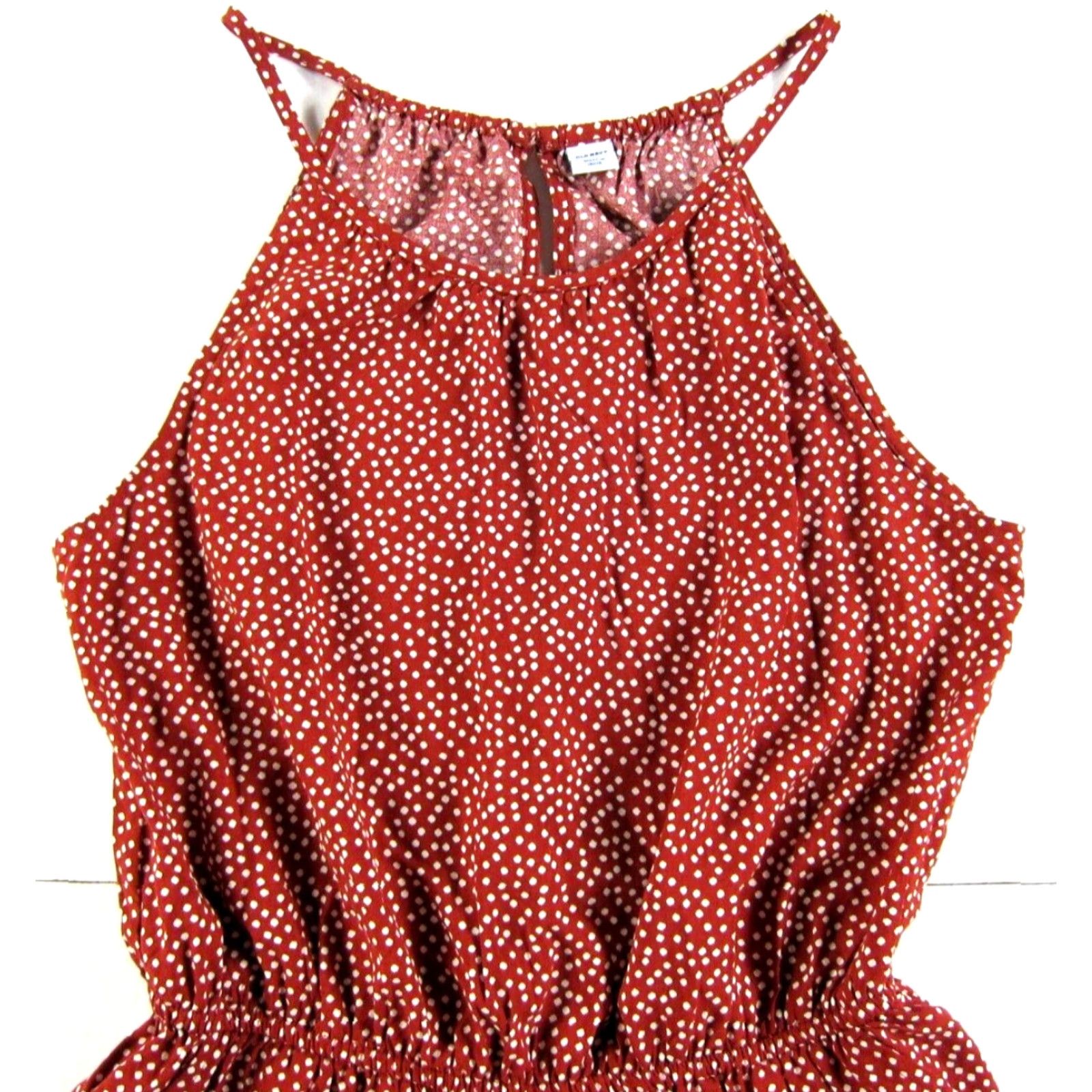 Old Navy Old Navy Romper Jumpsuit Women's Small Red Polka Dot Pocket Rayon Shorts Size 28" / US 6 / IT 42 - 4 Thumbnail
