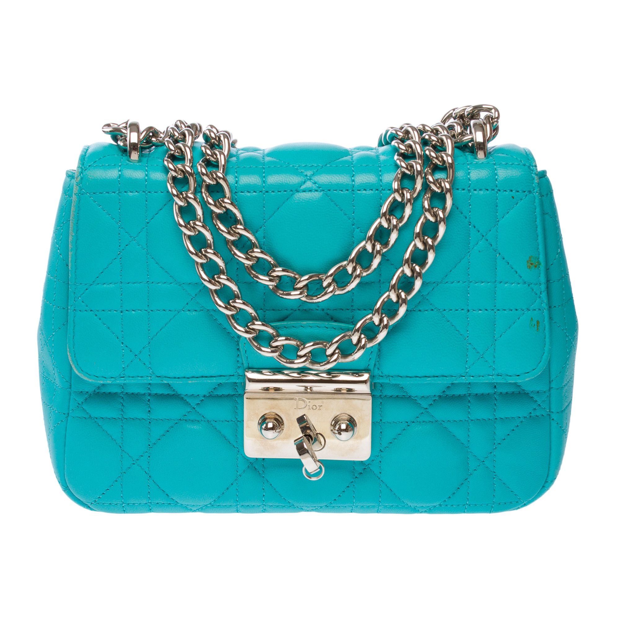Dior DIOR Bag MISS DIOR in Blue Leather Size ONE SIZE - 3 Thumbnail