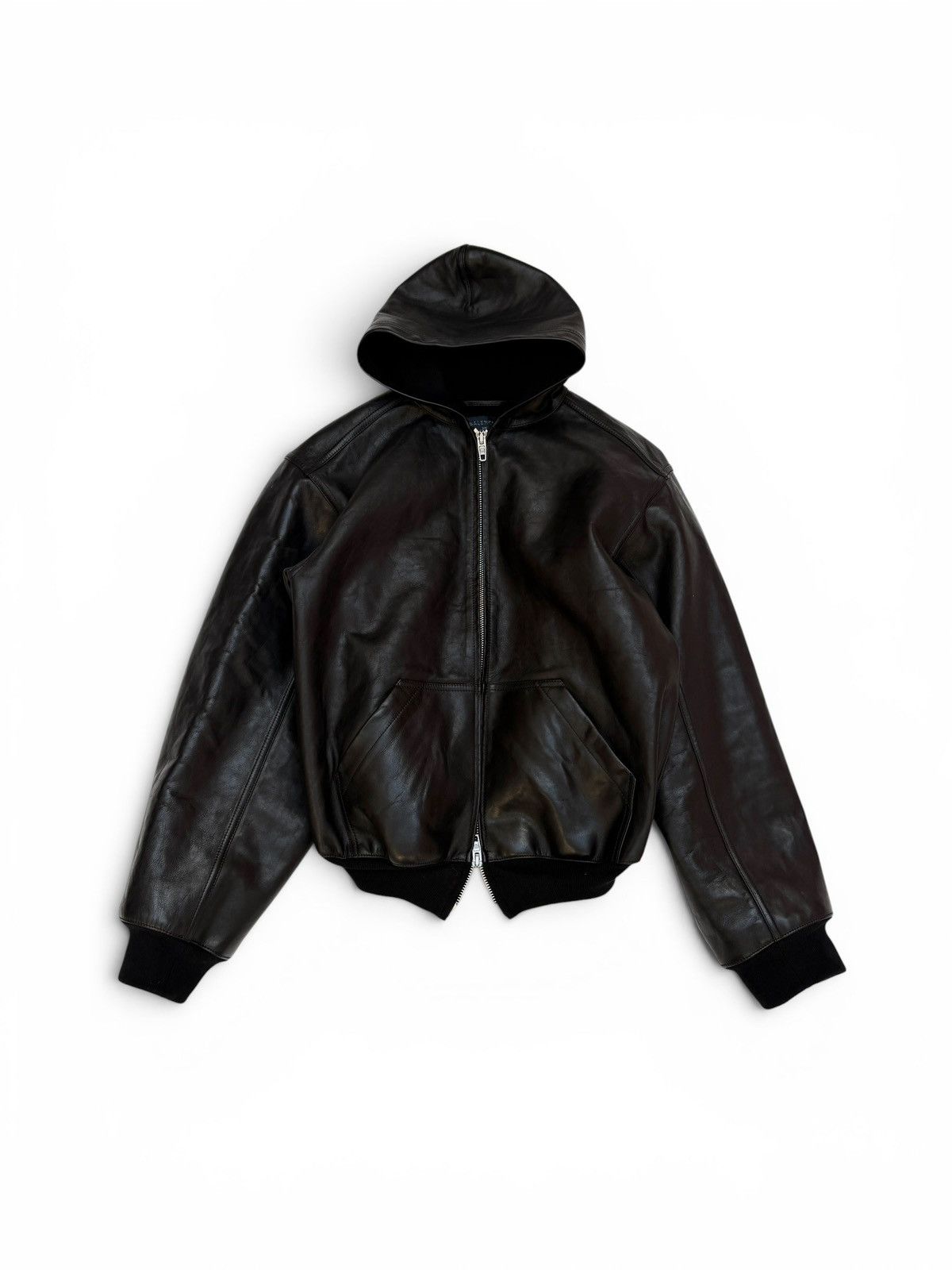 Balenciaga Balenciaga Zip Up Bonded Leather Bombers Size US S / EU 44-46 / 1 - 1 Thumbnail