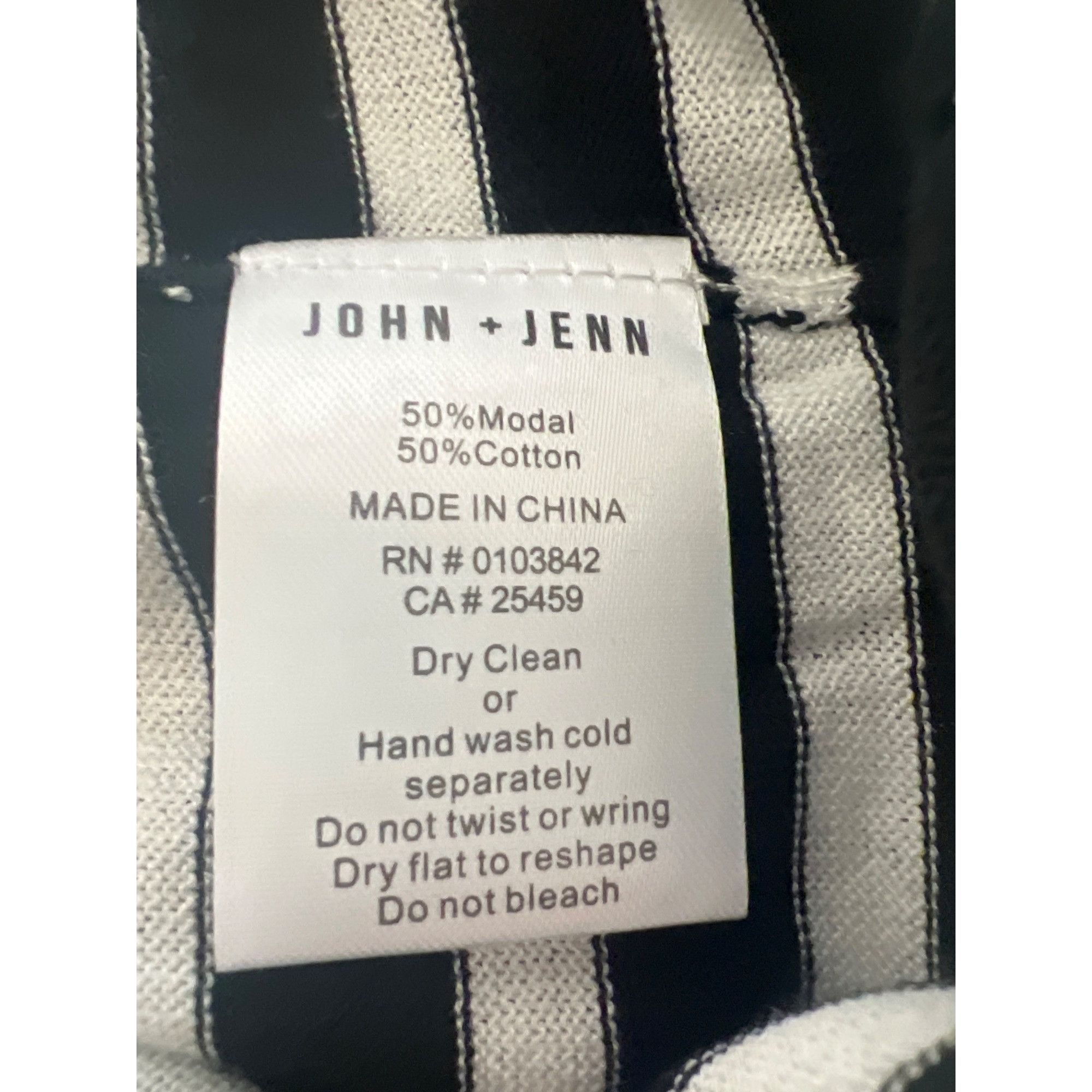 Other John + Jenn Black & White Striped Long Sleeve Shirt Size S / US 4 / IT 40 - 6 Thumbnail
