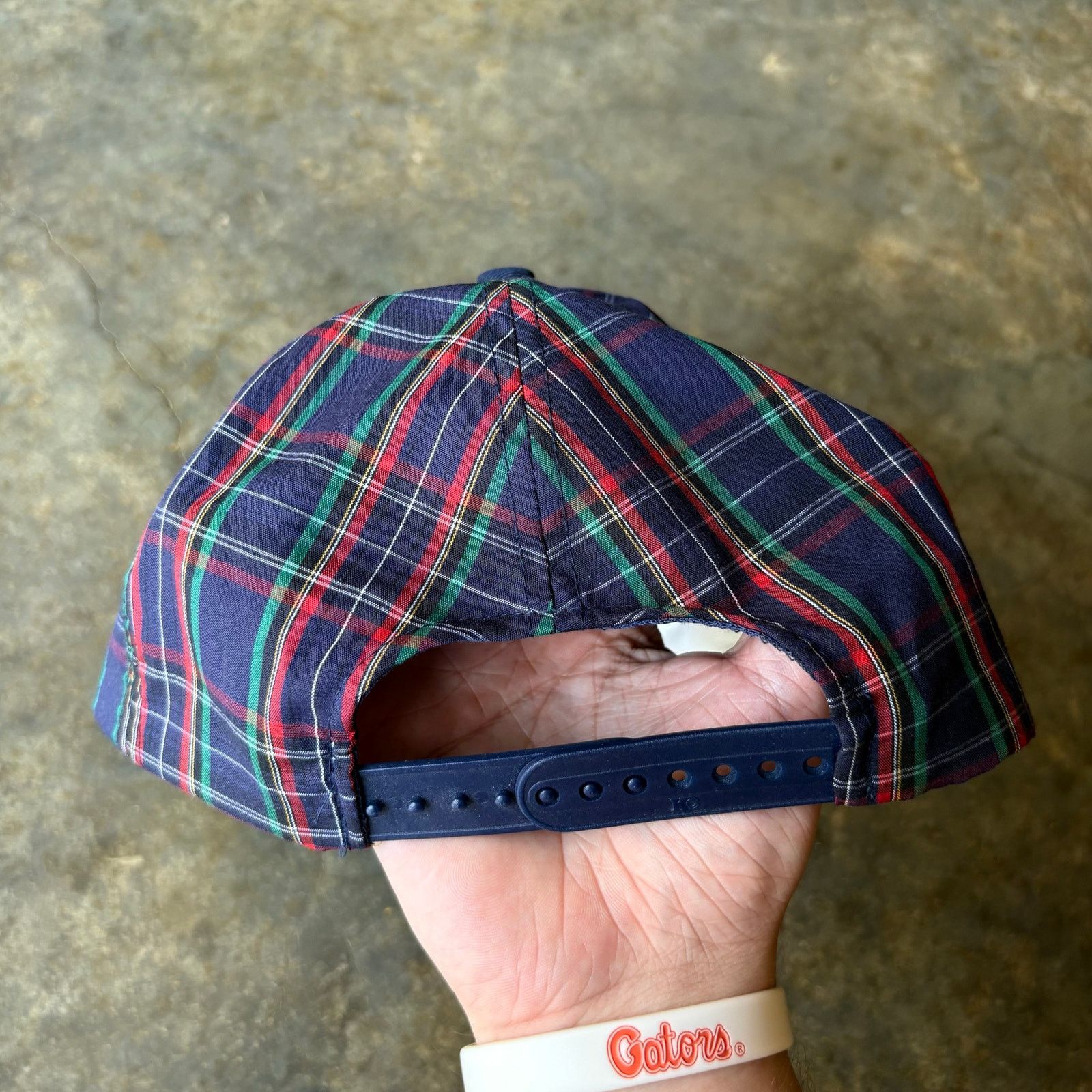 NCAA Cool Vintage Auburn Tigers Plaid Snapback Hat Size ONE SIZE - 2 Thumbnail