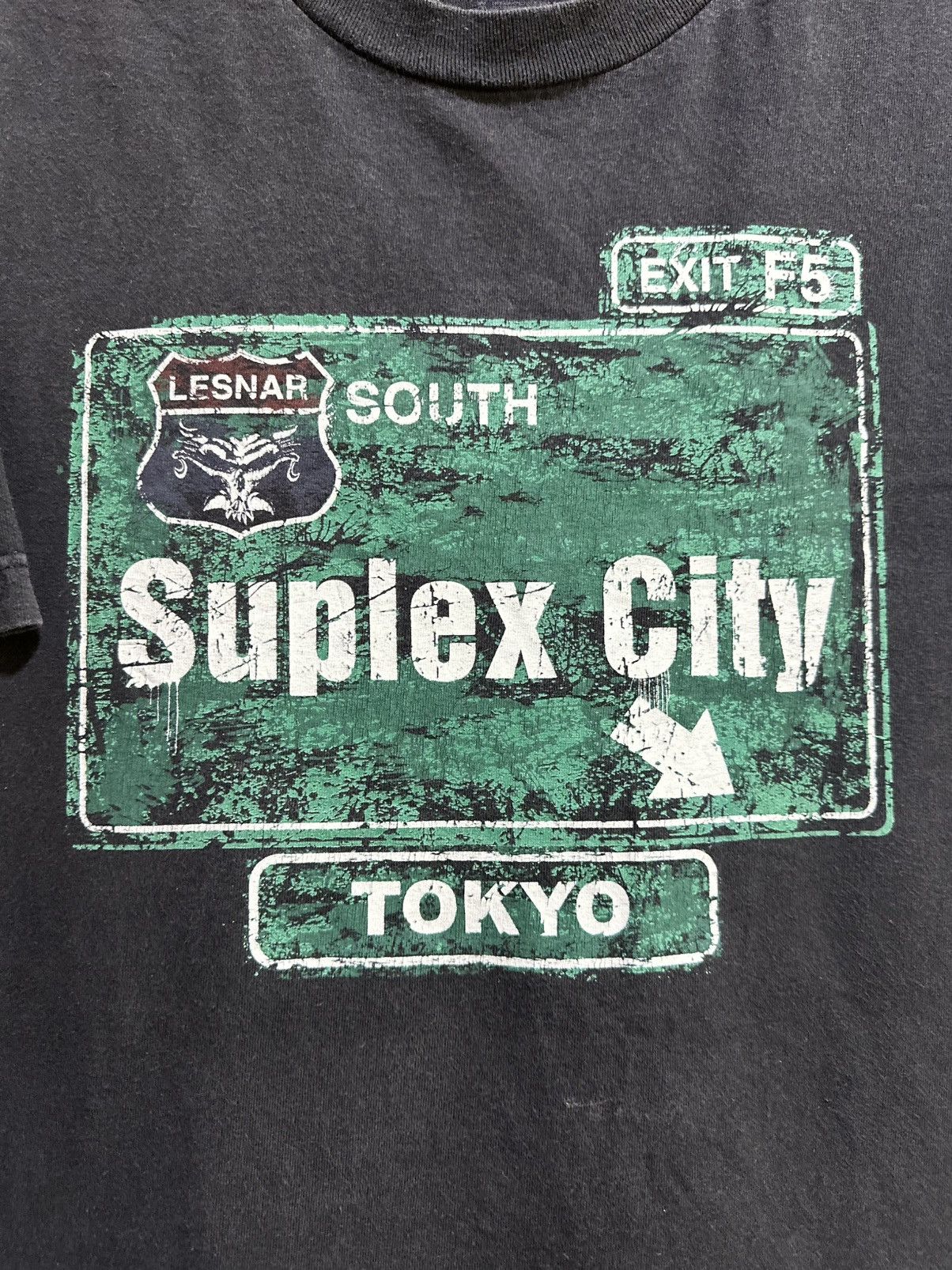 Vintage Wwe Danger Ahead Brock Lesnar Suplex City Faded Tee Size US L / EU 52-54 / 3 - 2 Thumbnail