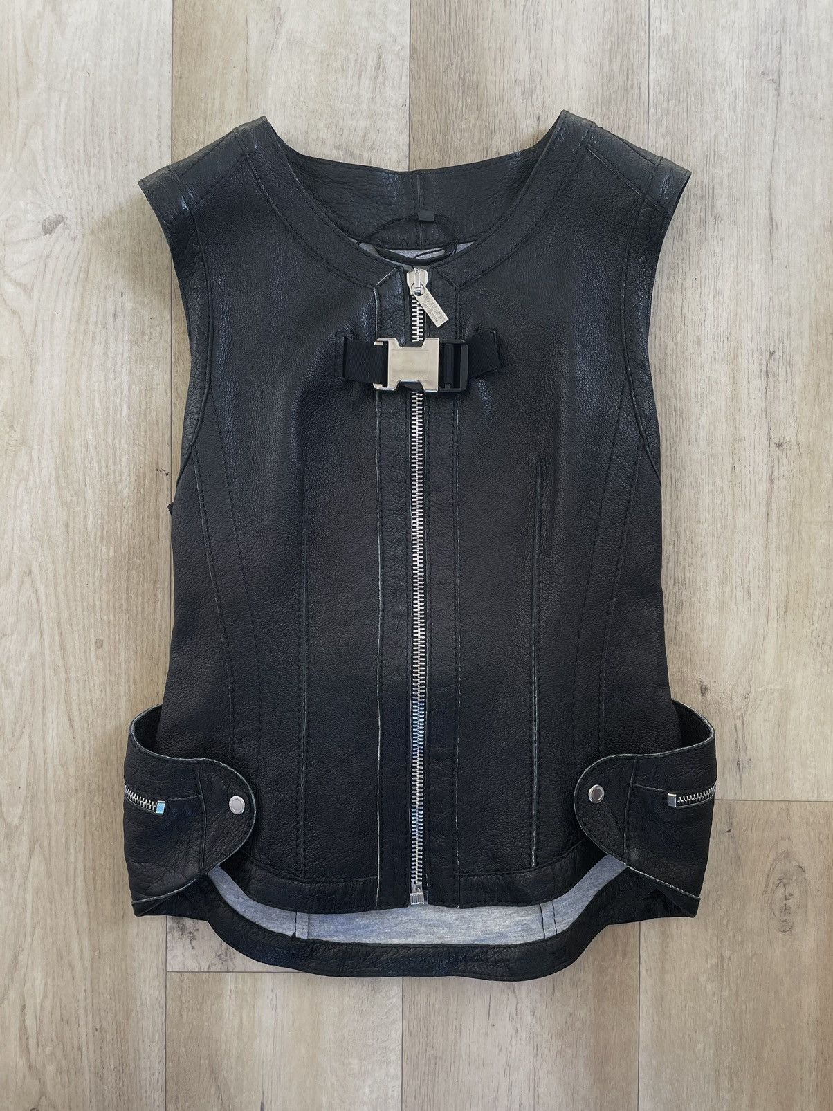 Dirk Bikkembergs Tactical leather cargo backpack vest Size US S / EU 44-46 / 1 - 2 Thumbnail