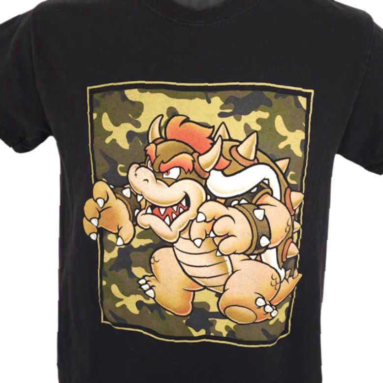Nintendo Bowser T Shirt Mens Size Small Black Super Mario Bros Nintendo Video Game Shirt Mens Small Black Bowser Nintendo Mario Games Size US S / EU 44-46 / 1 - 2 Thumbnail