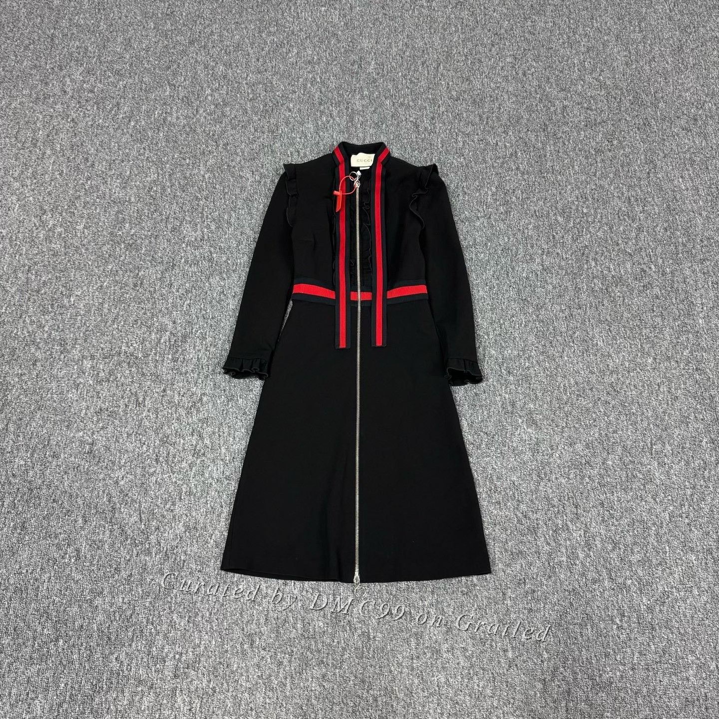 Gucci Gucci Tie Zipper A-line Long-sleeve Dress Size XS / US 0-2 / IT 36-38 - 1 Thumbnail