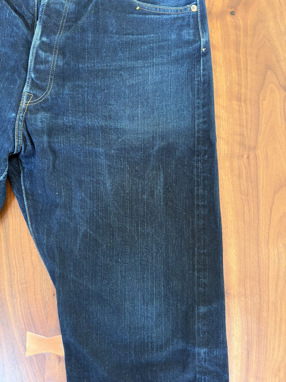 The Flat Head The Flat Head – Raw Selvedge Denim (Japan), epic fades (36) Size US 36 / EU 52 - 10 Thumbnail