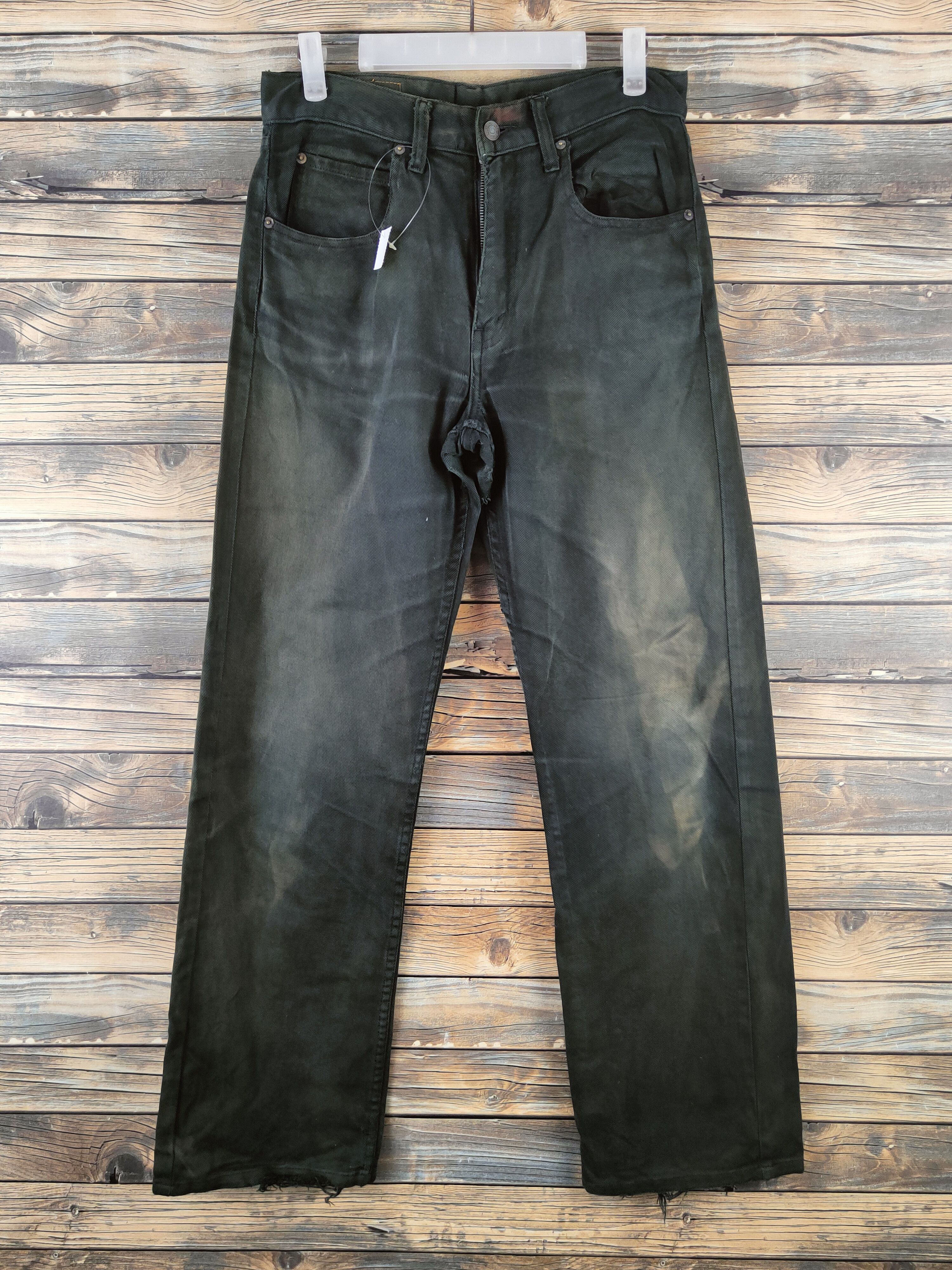 Levi's Levi's Black Distressed ripped vintage denim Jeans #S2819 Size US 30 / EU 46 - 1 Thumbnail