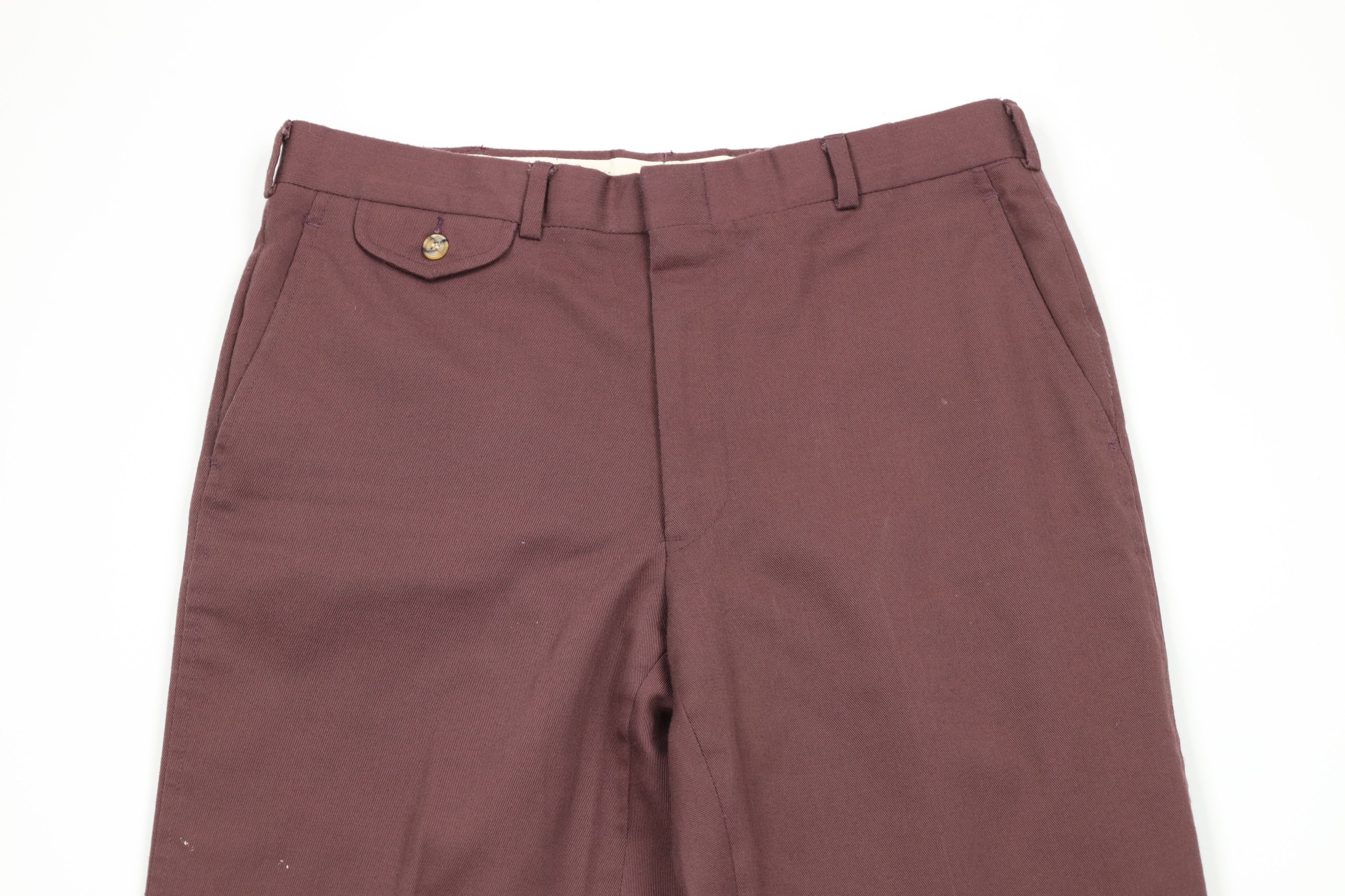 Vintage Vintage 70s Streetwear Wide Leg Chino Pants Purple USA Size US 31 - 2 Thumbnail