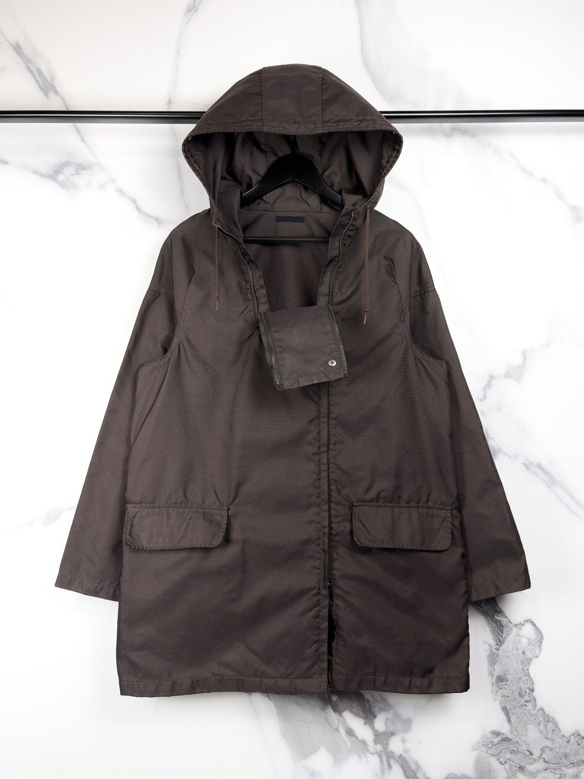 Helmut Lang AW00 Helmut Lang Ballistic Nylon Double Zip Parka Jacket Size US S / EU 44-46 / 1 - 1 Thumbnail