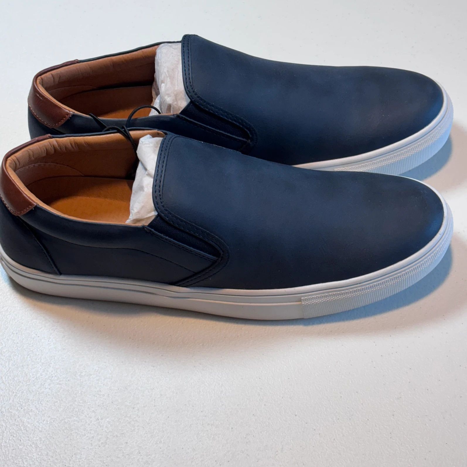 Steve Madden Steve Madden Loafers Sneaker Shoe, Blue Leather, Men’s 9M Size US 9 / EU 42 - 2 Thumbnail