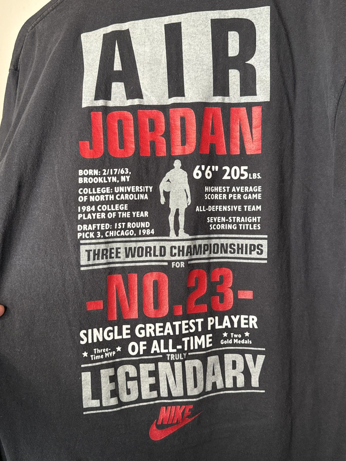 Jordan Brand × Nike × Vintage VINTAGE NIKE MICHAEL LEGENDARY AIR JORDAN CHICAGO BULLS NBA Size US L / EU 52-54 / 3 - 7 Thumbnail