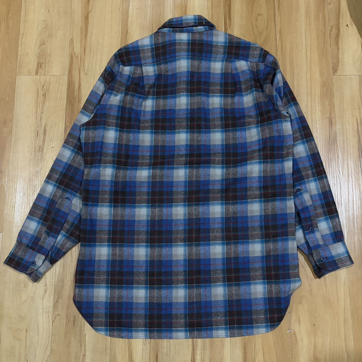 Pendleton Vintage pendleton wool shirt blue plaid Size US L / EU 52-54 / 3 - 2 Thumbnail